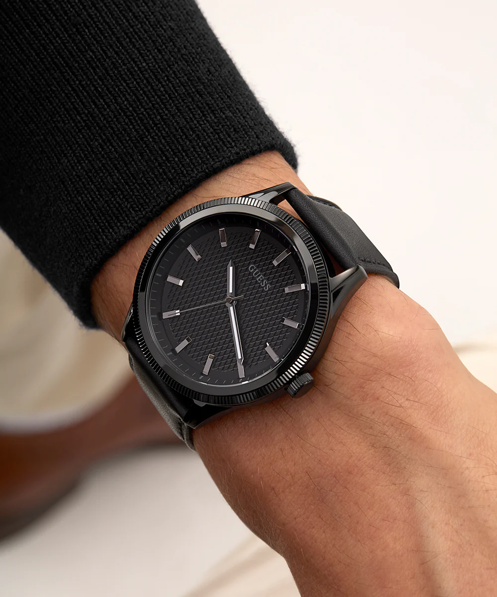 GUESS Mens Black Analog Watch - Image 5