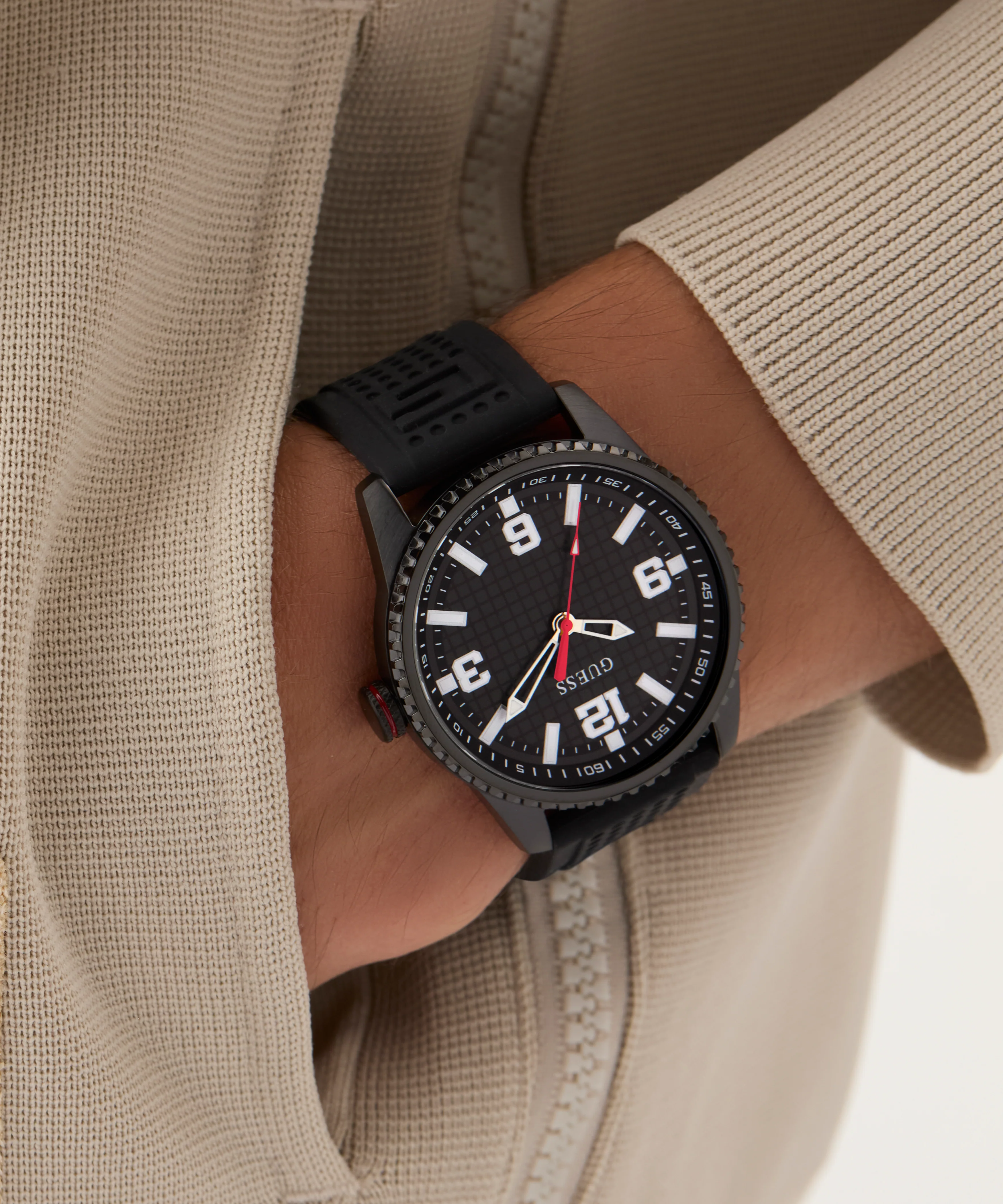 GUESS Mens Black Analog Watch - Image 3