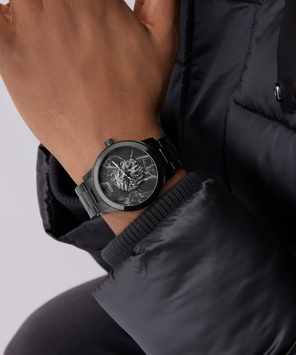 GUESS Mens Black Analog Watch - Image 5