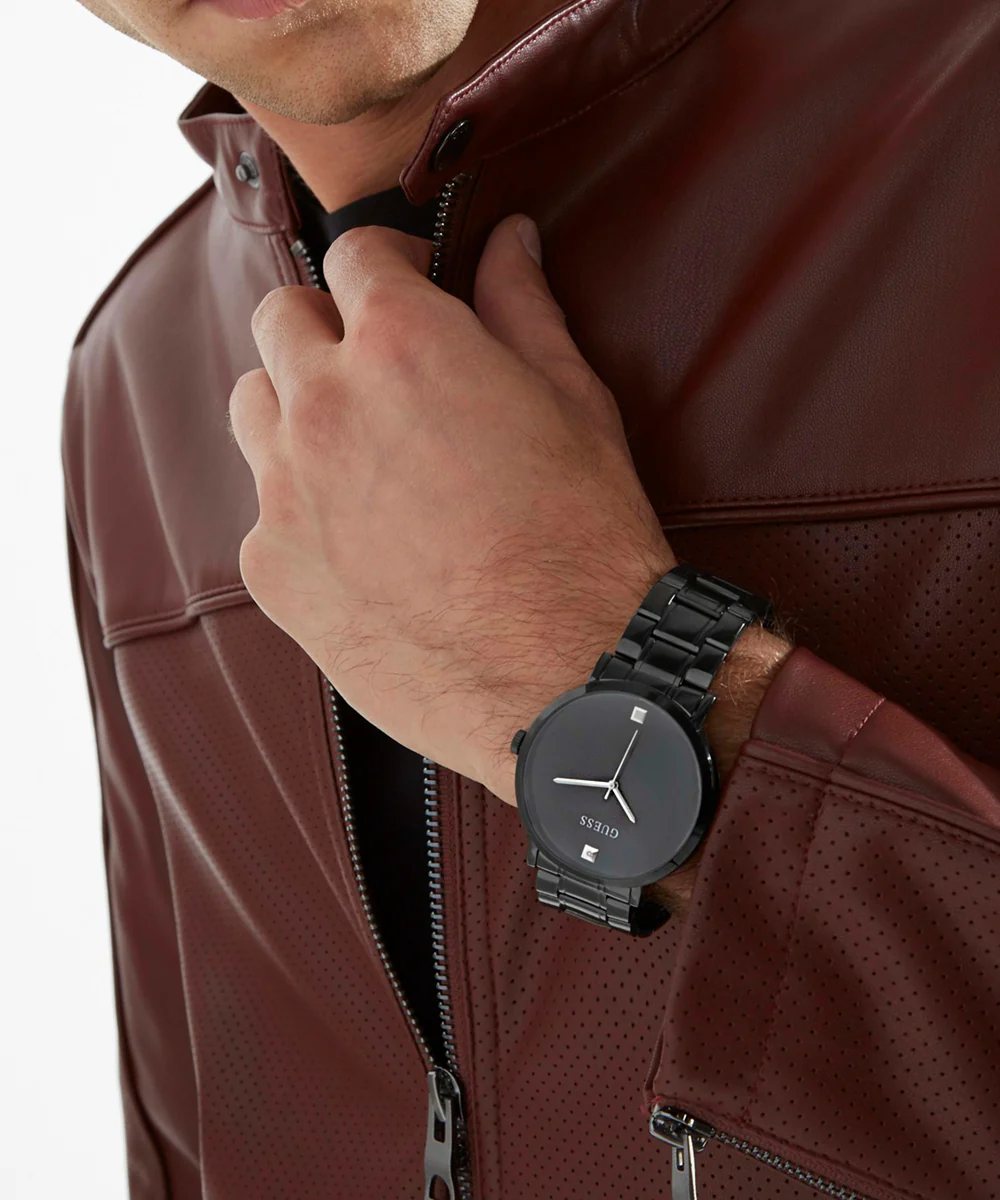 GUESS Mens Black Analog Watch - Image 2