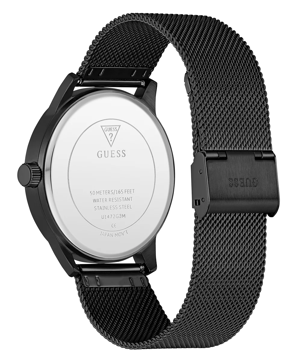 GUESS Mens Black Analog Watch - Image 2