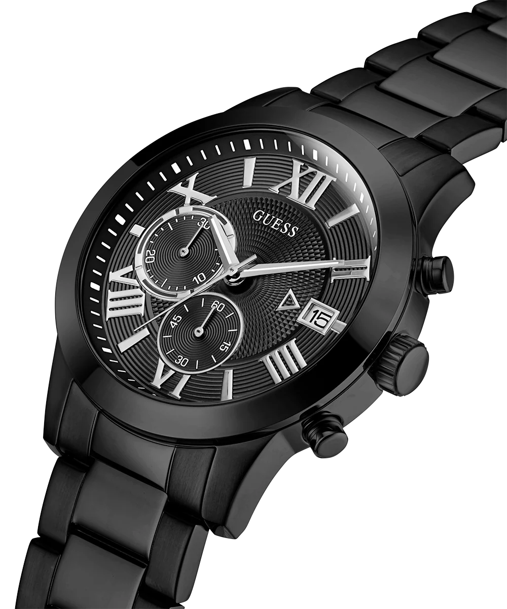 GUESS Mens Black Chronograph Watch - Image 2