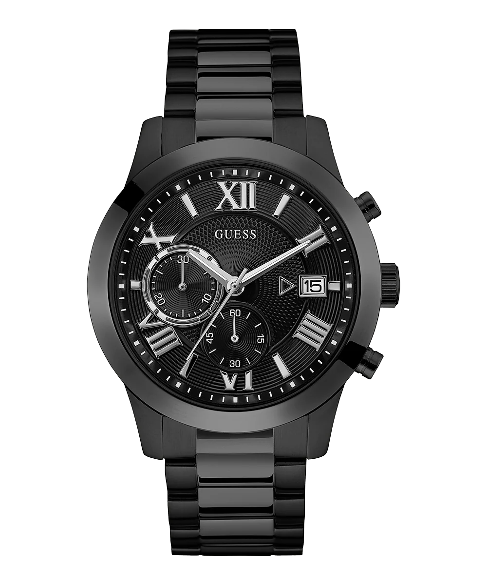 GUESS Mens Black Chronograph Watch - Image 3