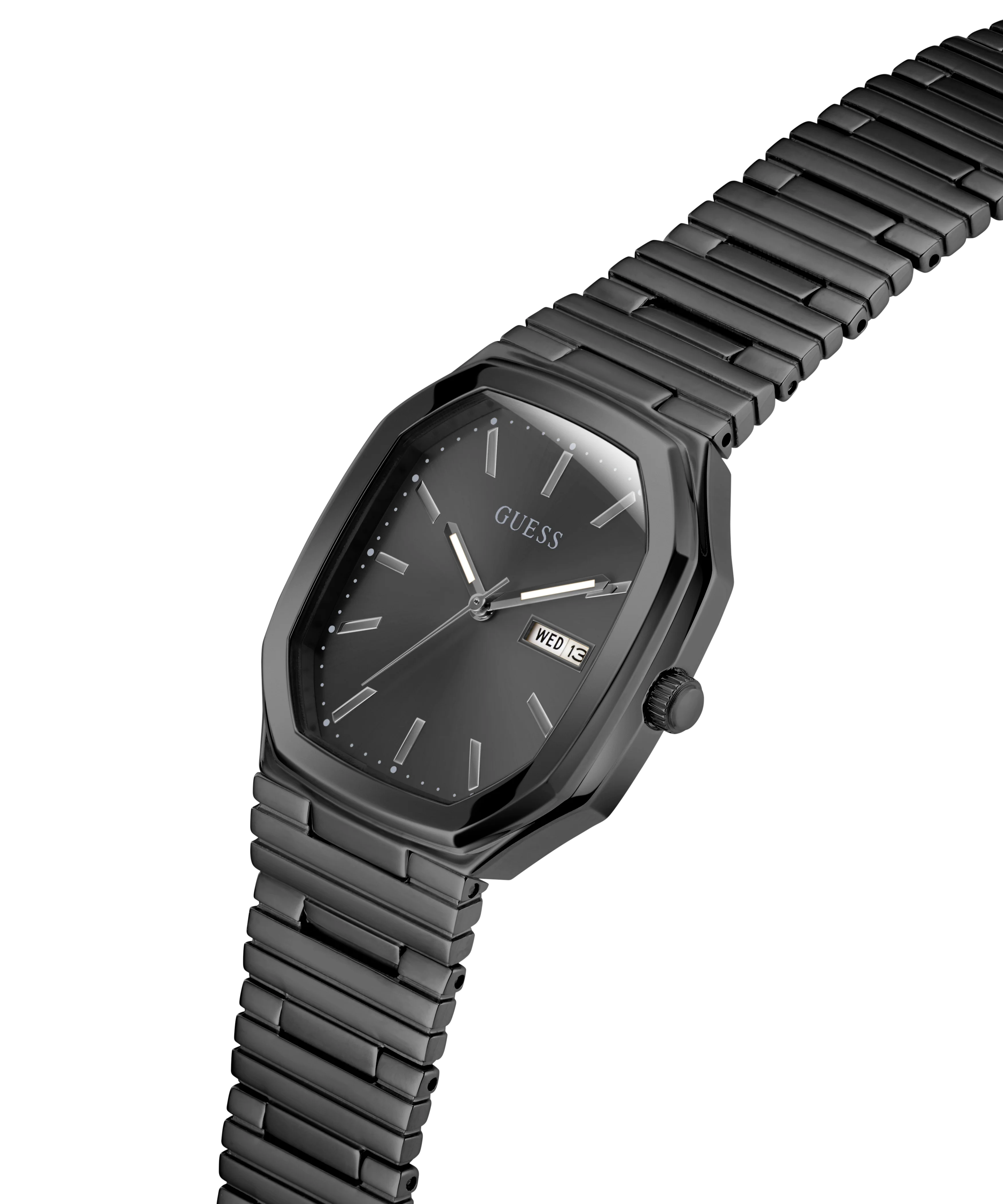 GUESS Mens Black Date Watch - Image 3