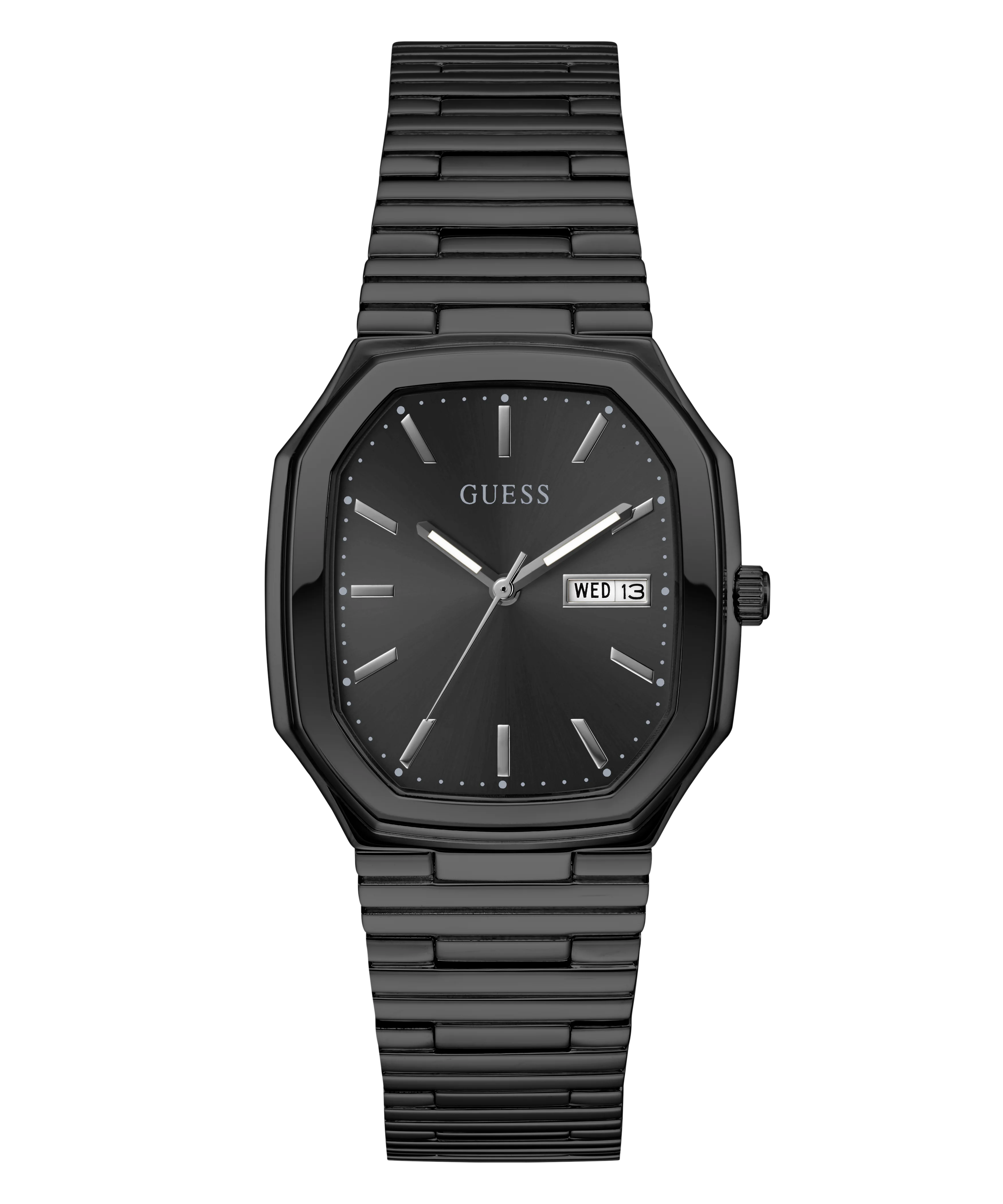 GUESS Mens Black Date Watch - Image 6