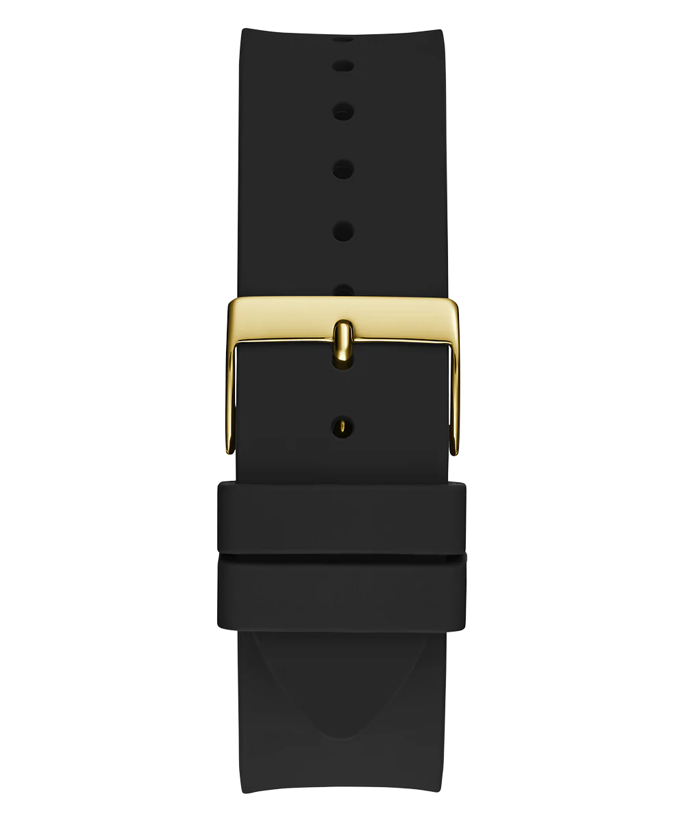 GUESS Mens Black Gold Tone Analog Watch - Image 9