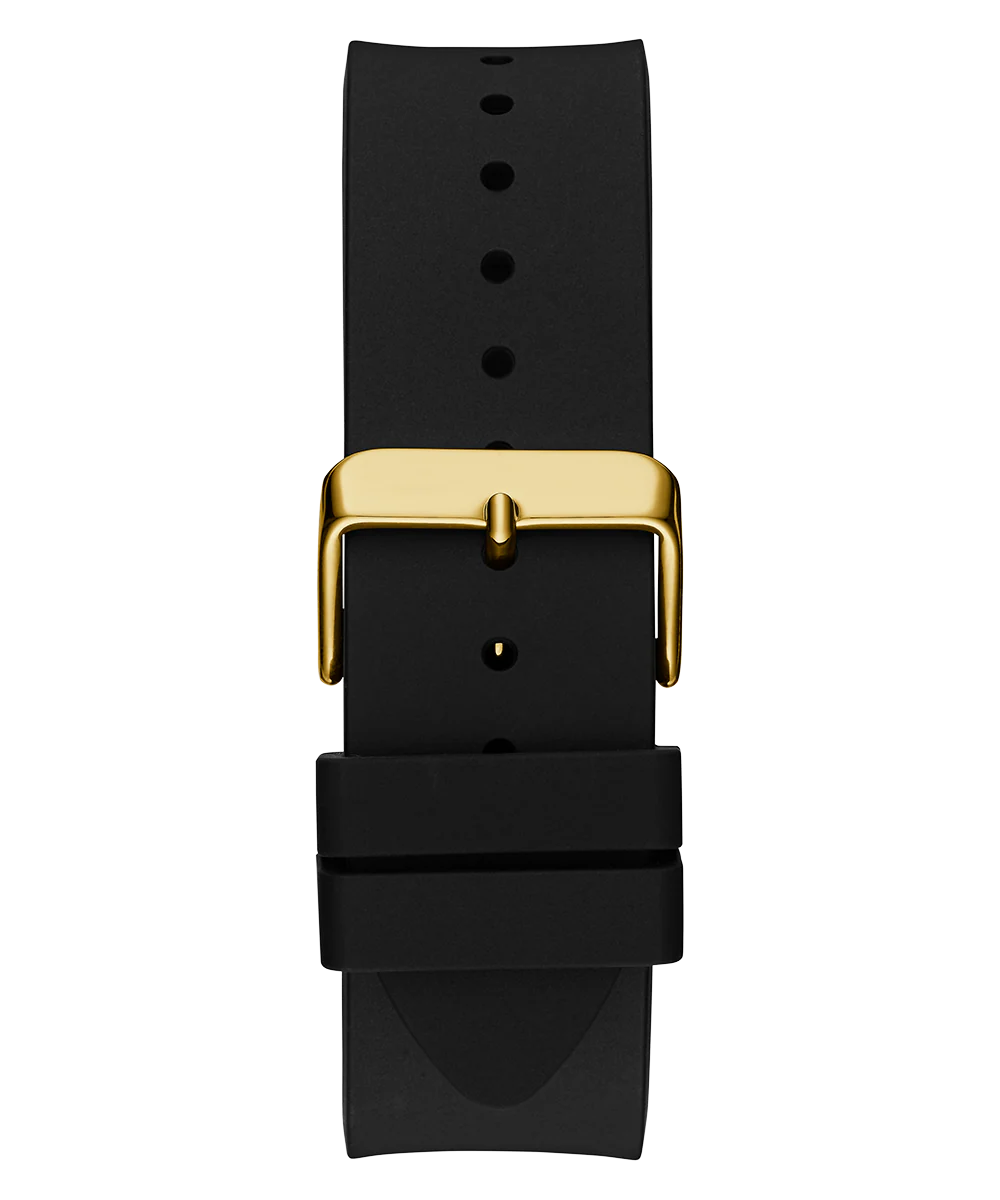 GUESS Mens Black Gold Tone Analog Watch - Image 8