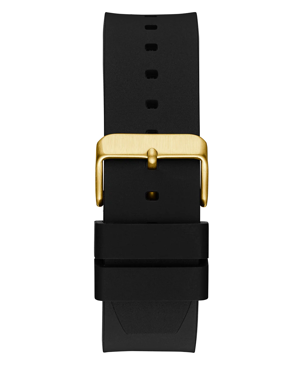 GUESS Mens Black Gold Tone Analog Watch - Image 8