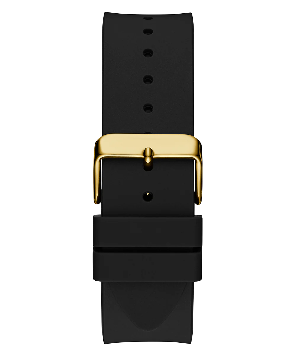 GUESS Mens Black Gold Tone Analog Watch - Image 8