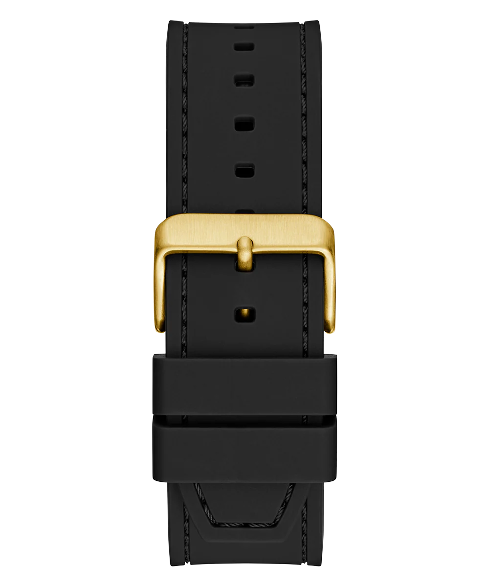 GUESS Mens Black Gold Tone Analog Watch - Image 9