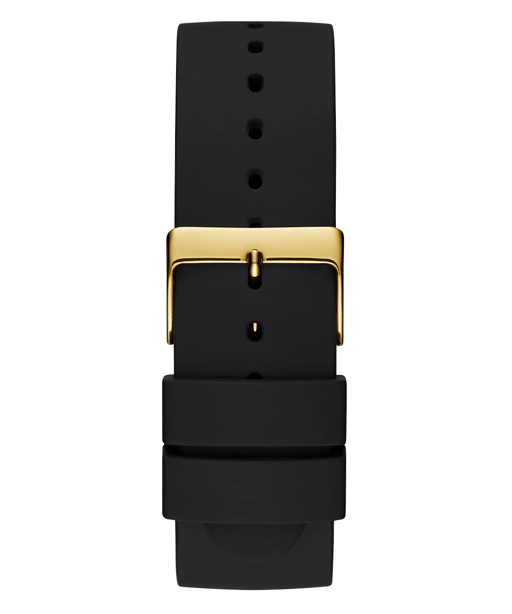 GUESS Mens Black Gold Tone Analog Watch - Image 5
