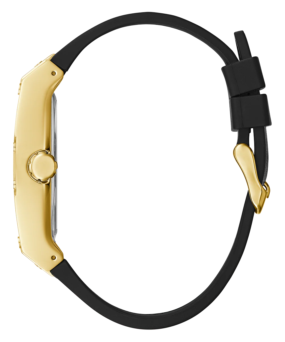 GUESS Mens Black Gold Tone Multi-function Watch - Image 7