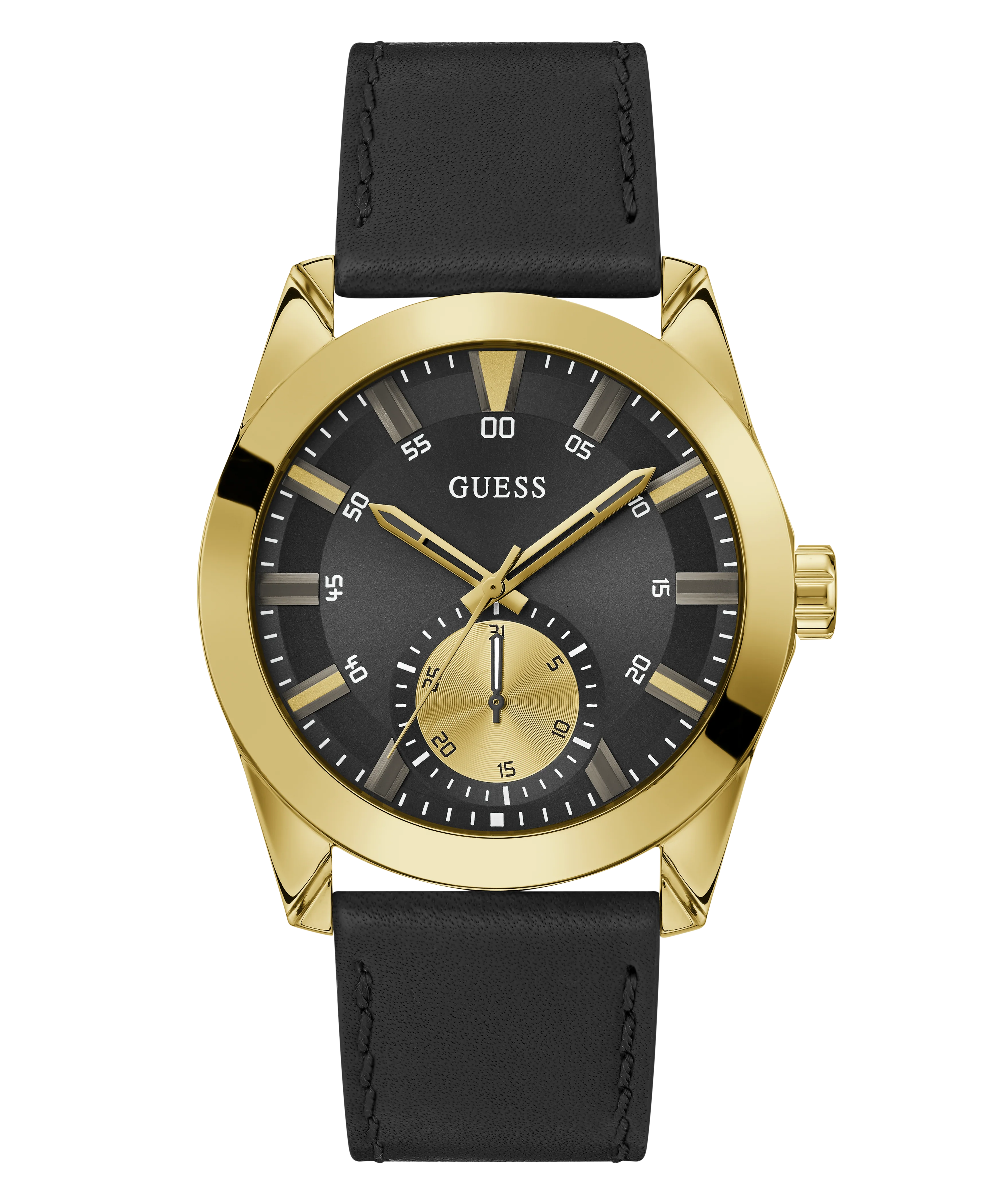 Guess Mens Black Gold Tone Multi-function Watch - Image 6