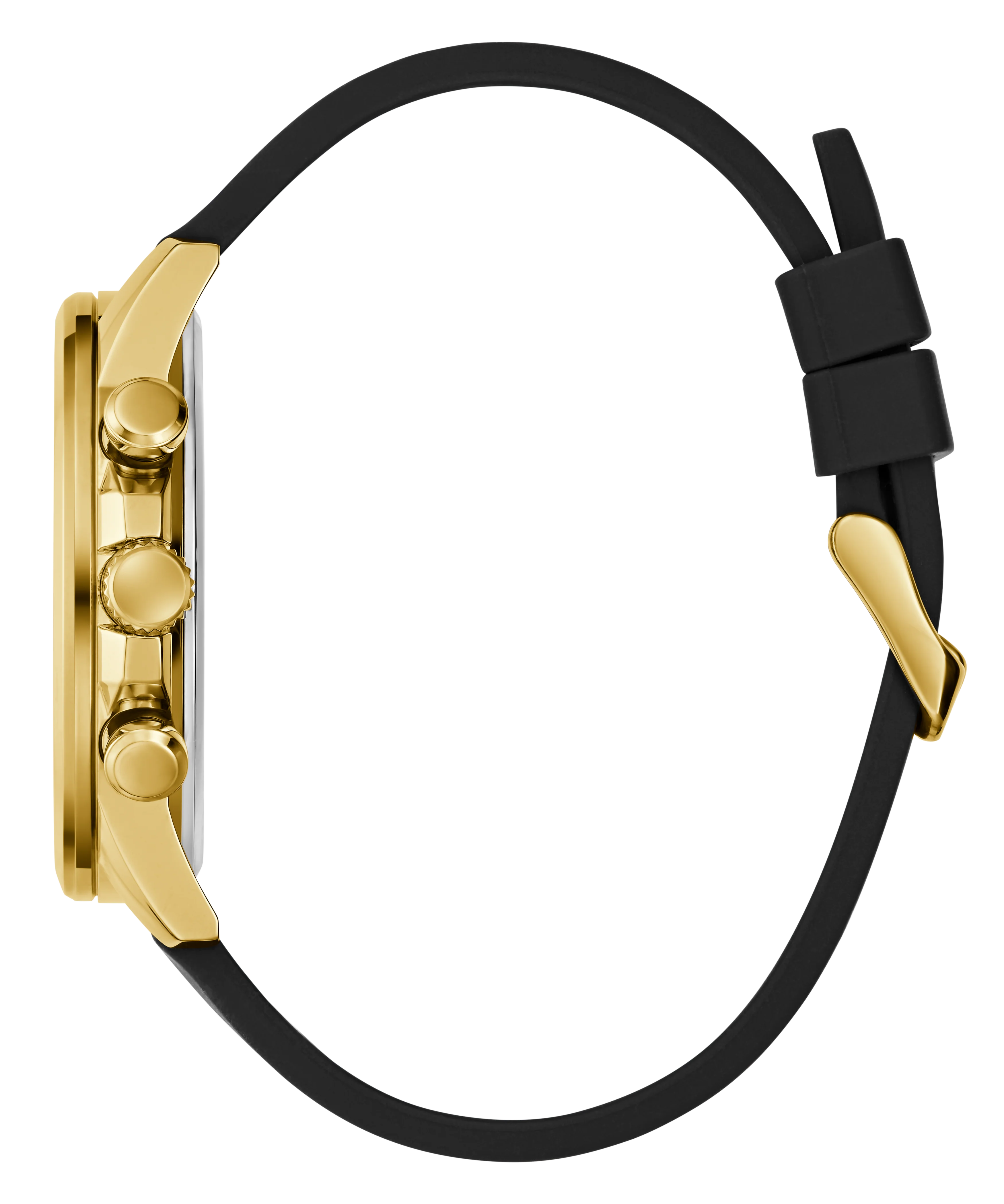 GUESS Mens Black Gold Tone Multi-function Watch - Image 9