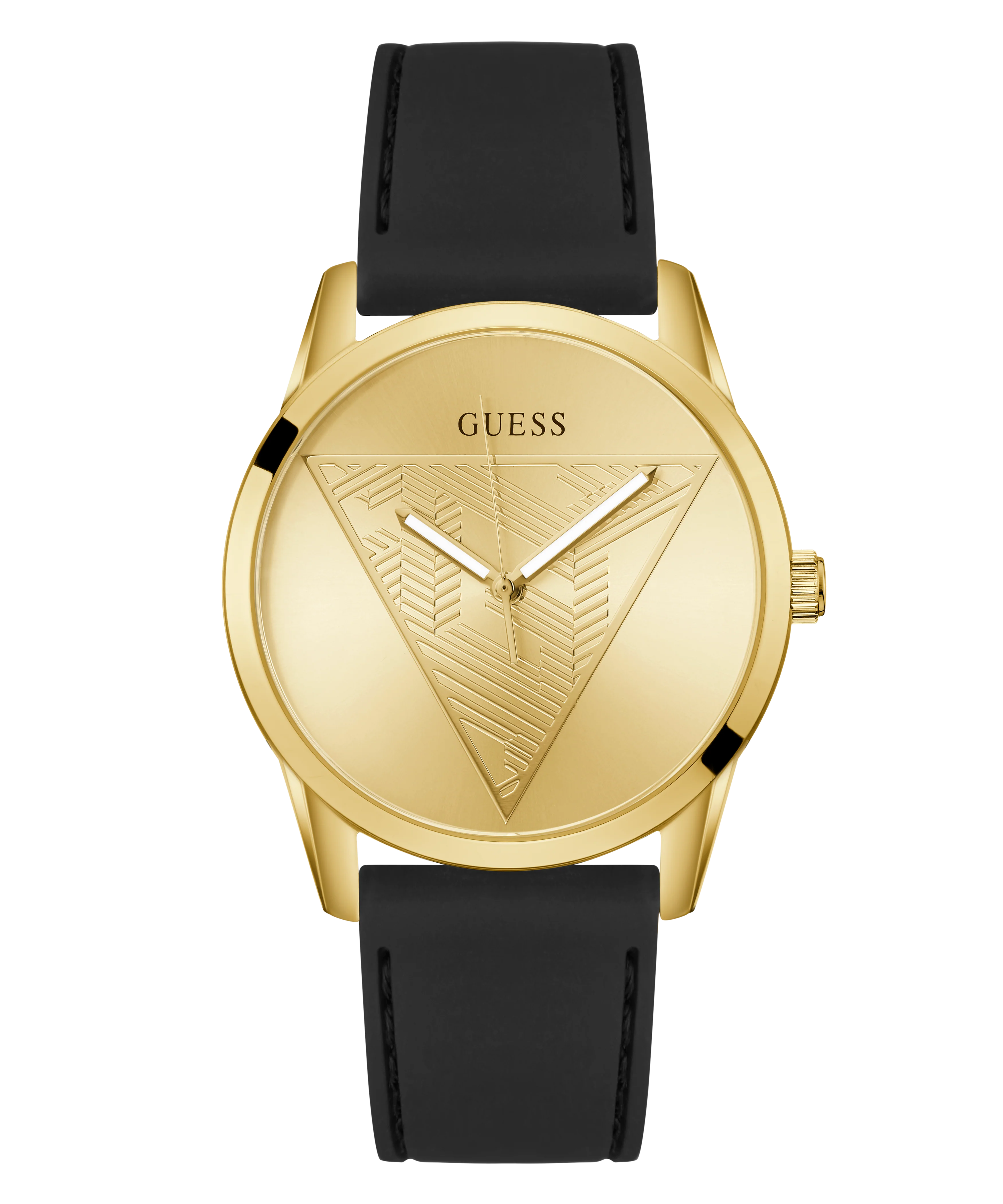 GUESS Mens Black Gold Tone Multi-function Watch - Image 6