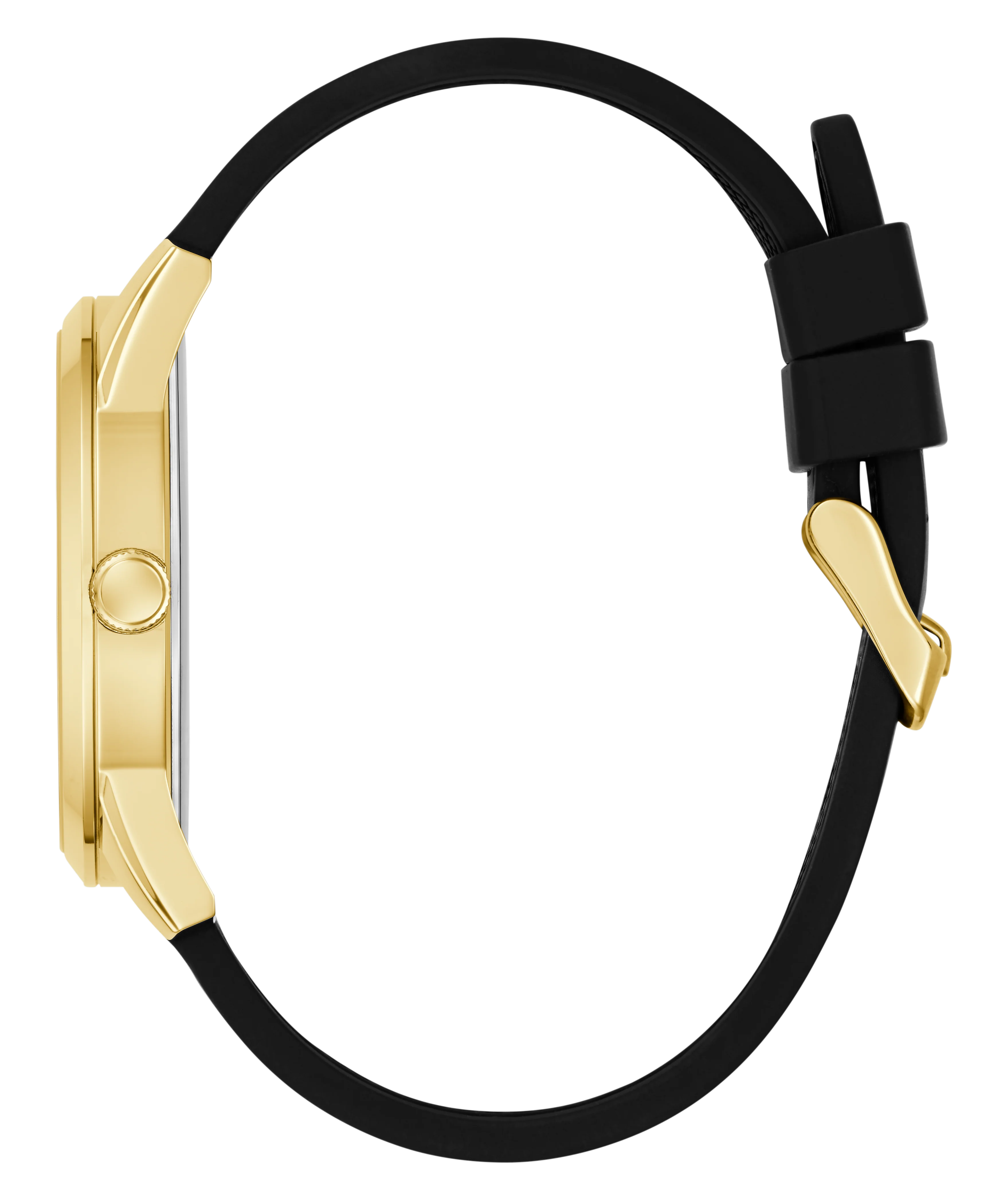 GUESS Mens Black Gold Tone Multi-function Watch - Image 9