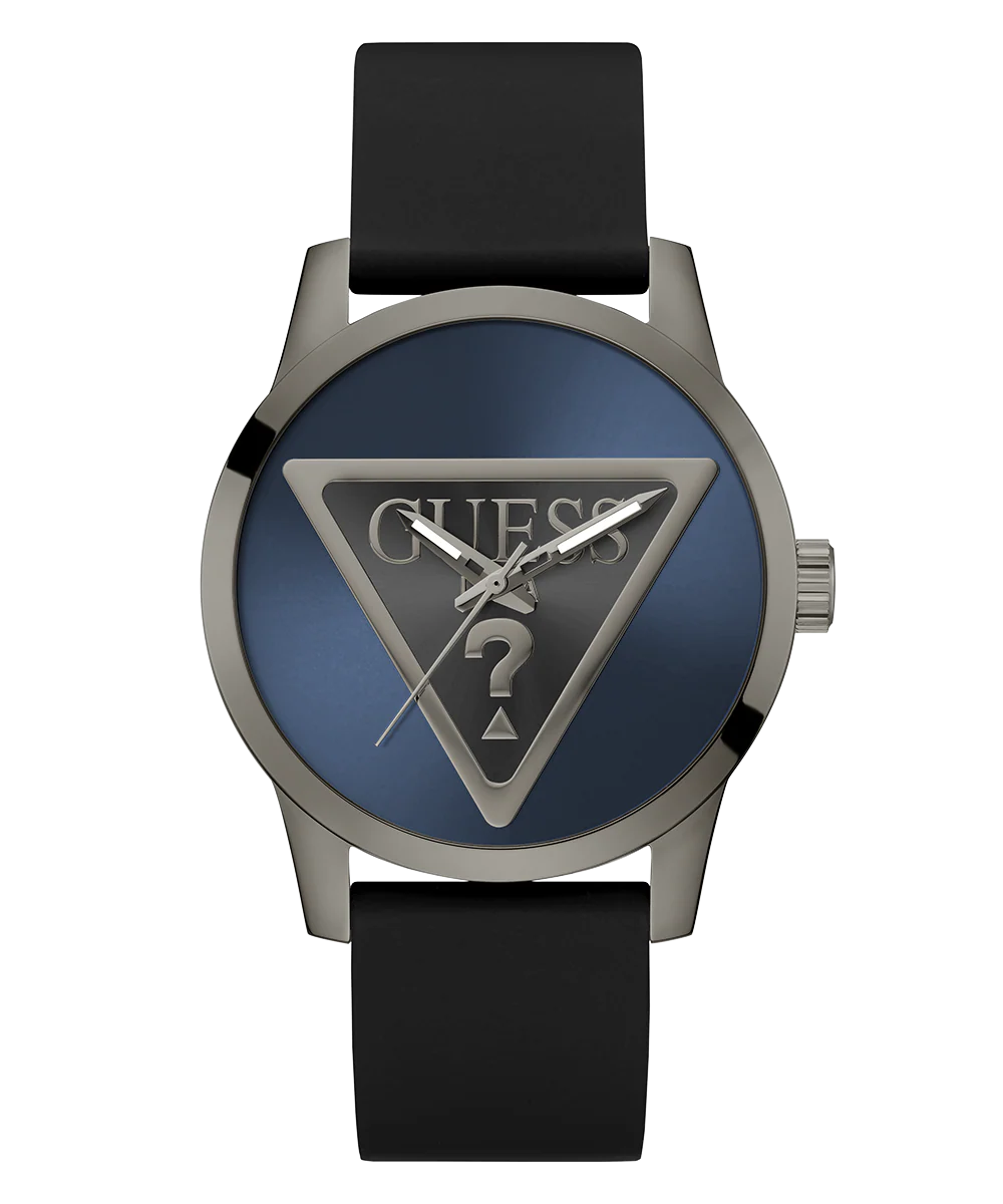 GUESS Mens Black Gunmetal Analog Watch - Image 5