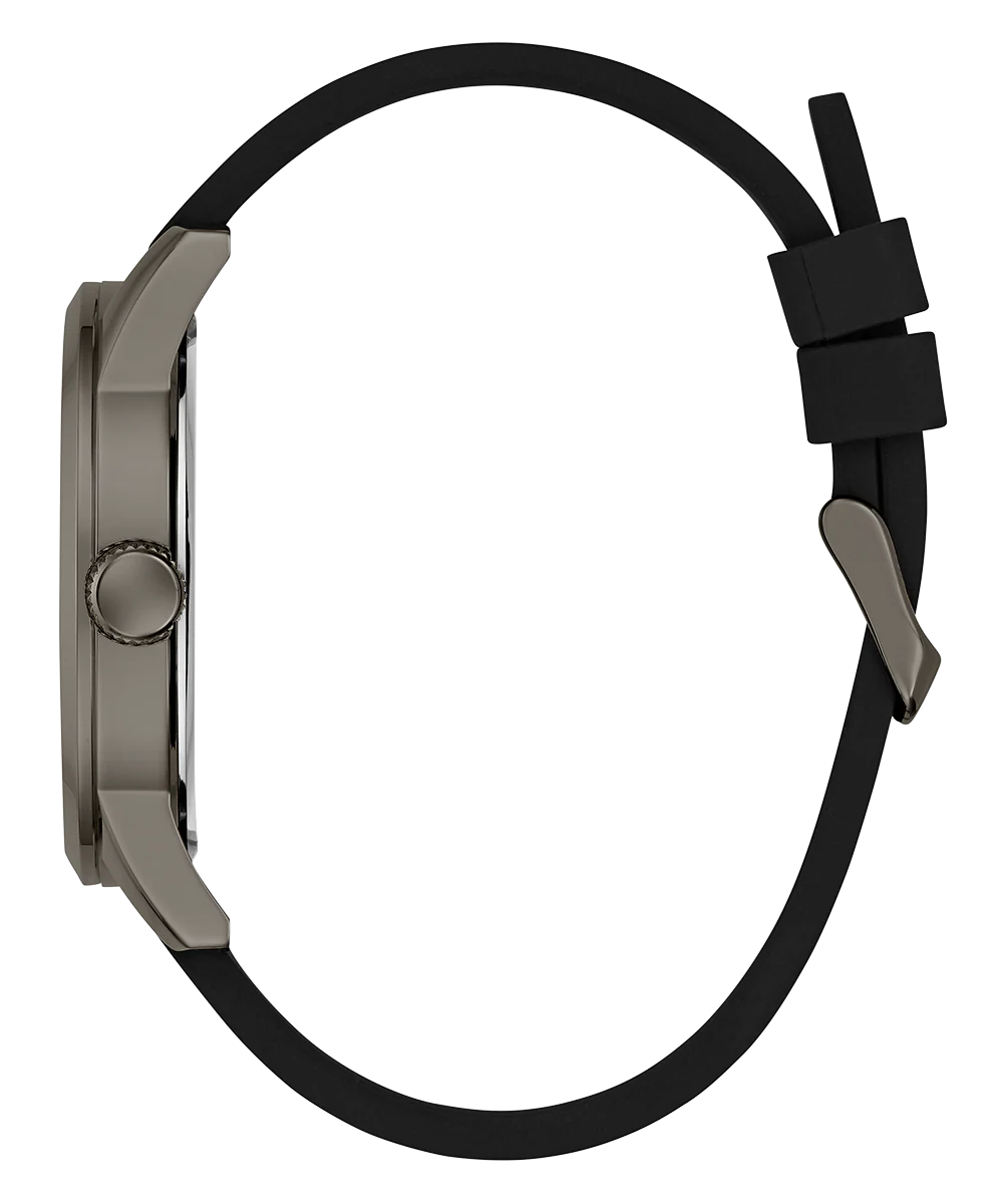 GUESS Mens Black Gunmetal Analog Watch - Image 7
