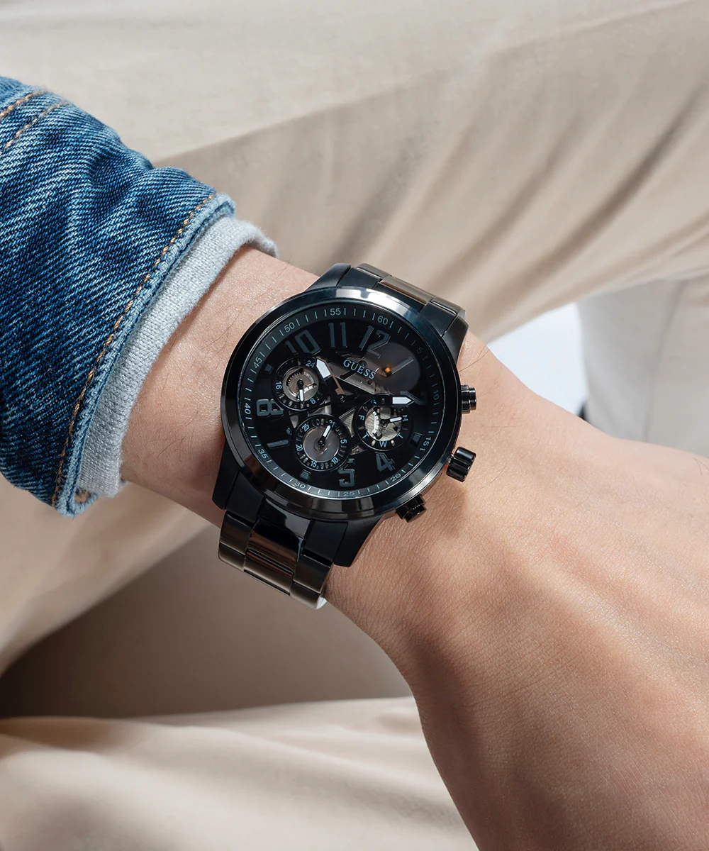 GUESS Mens Black Multi-function Watch - Image 5