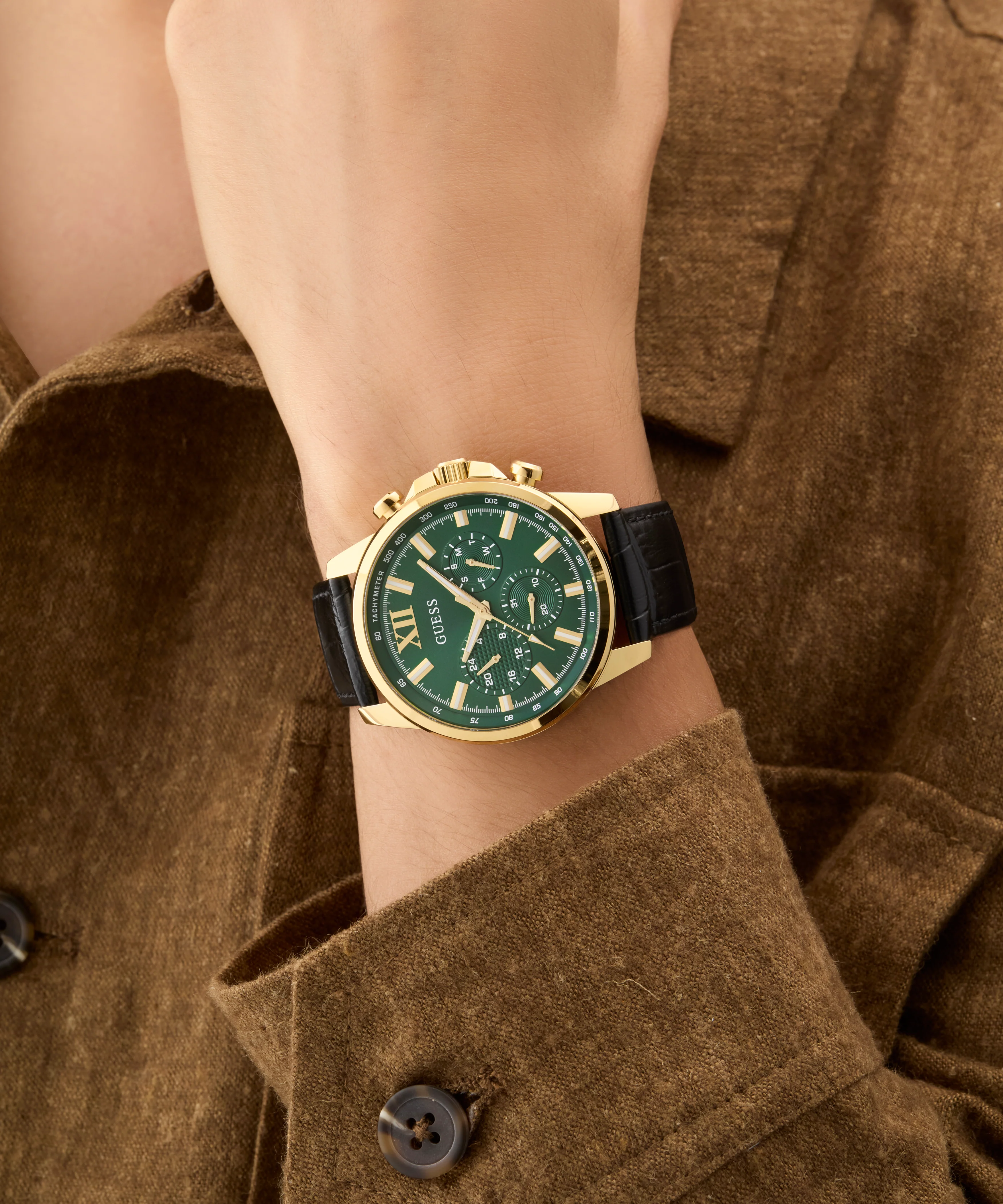 GUESS Mens Black Multi-function Watch - Image 6