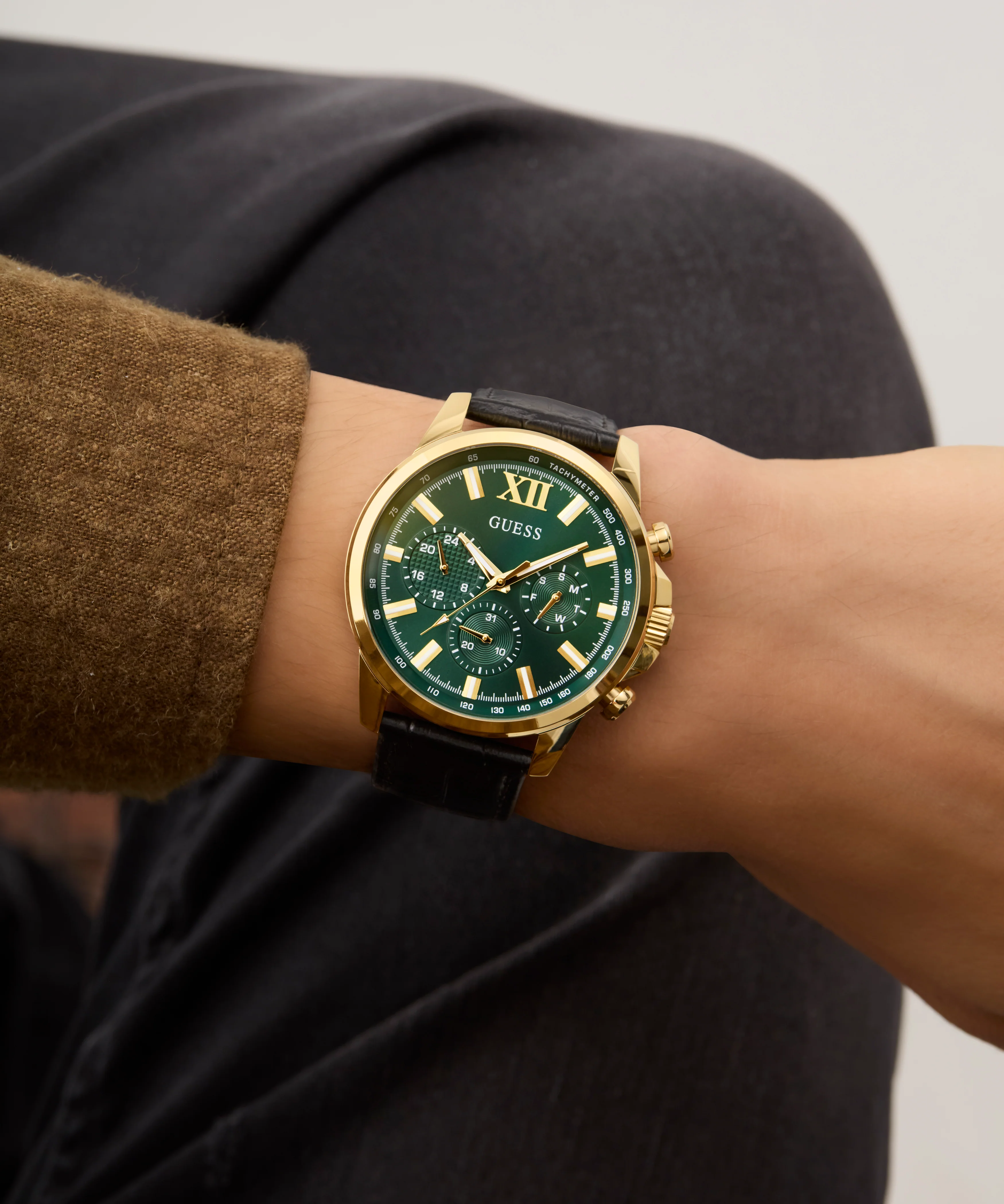GUESS Mens Black Multi-function Watch - Image 7