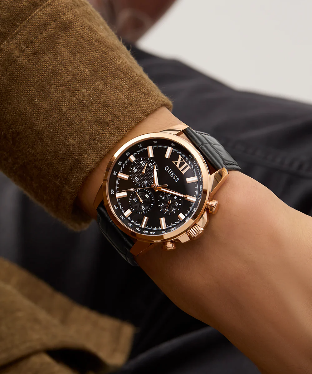 GUESS Mens Black Multi-function Watch - Image 5