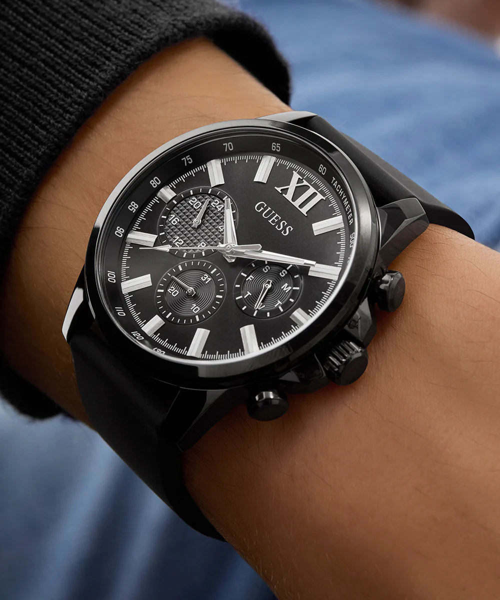 GUESS Mens Black Multi-function Watch - Image 3