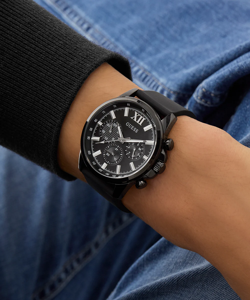 GUESS Mens Black Multi-function Watch - Image 6
