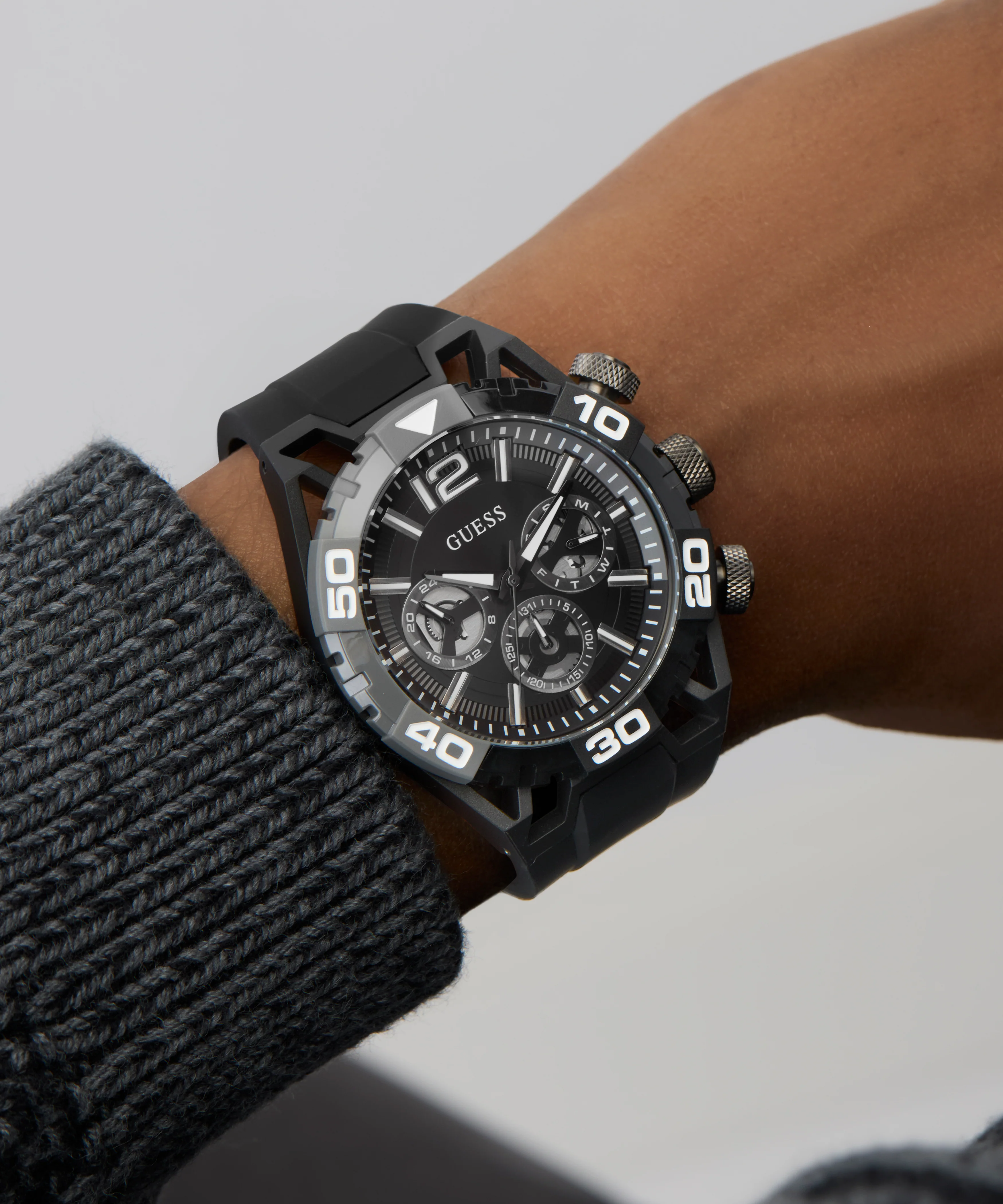 GUESS Mens Black Multi-function Watch - Image 4
