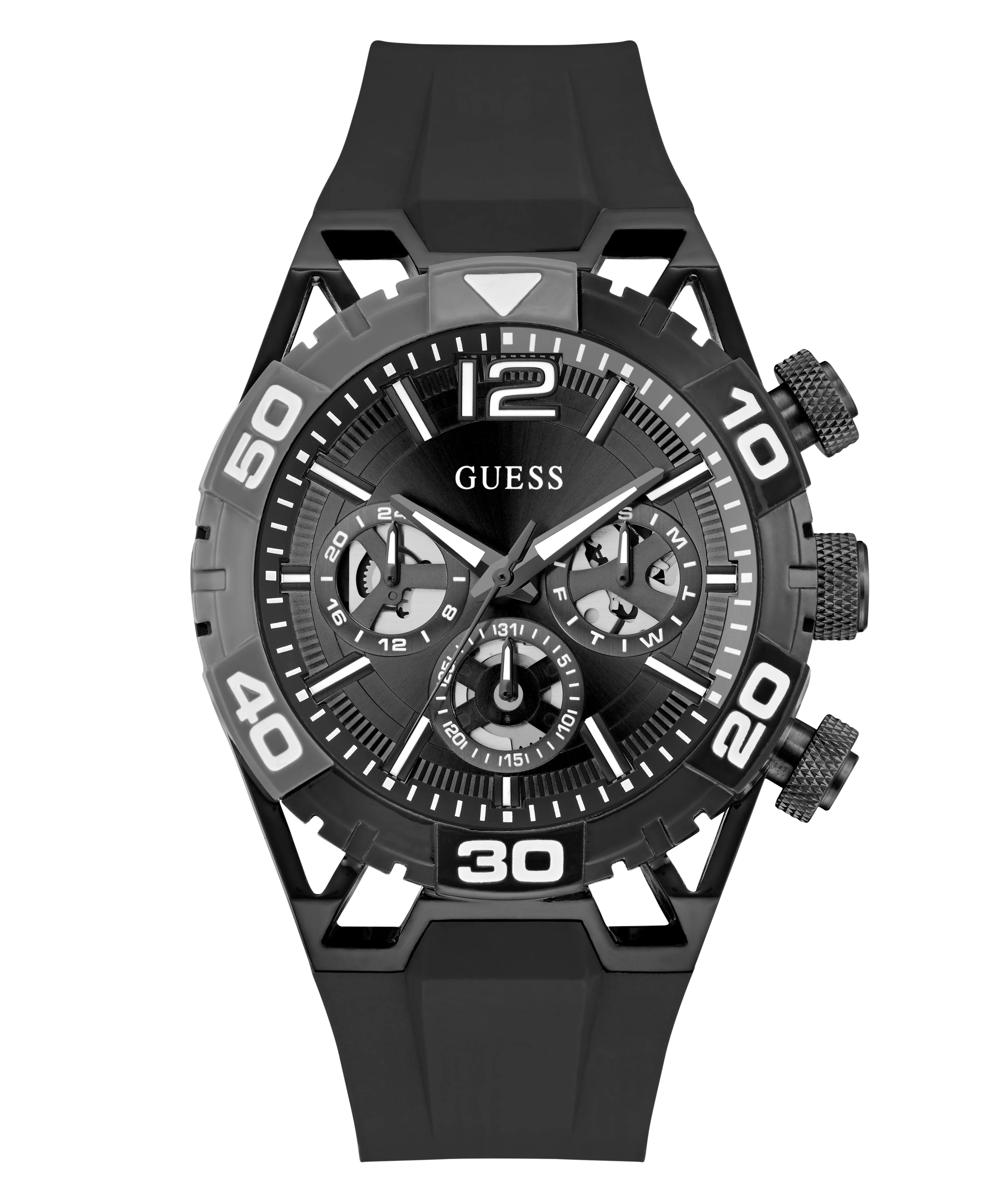 GUESS Mens Black Multi-function Watch - Image 6