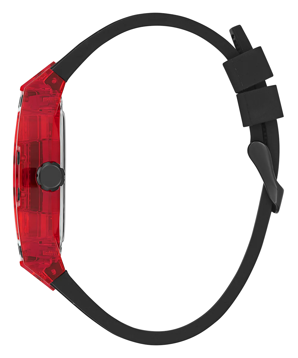GUESS Mens Black Red Multi-function Watch - Image 8