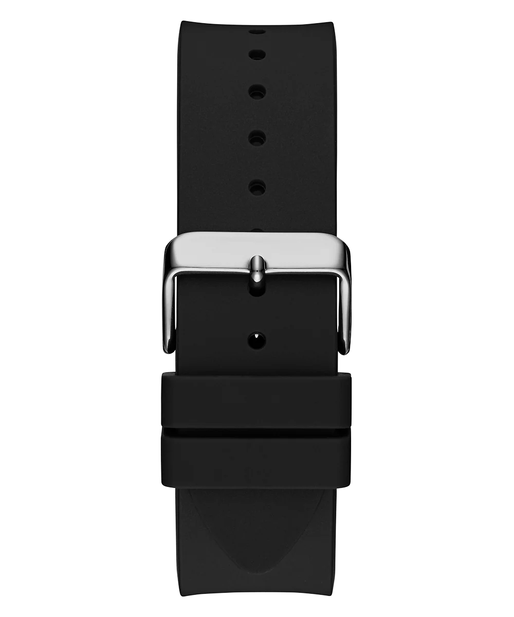 GUESS Mens Black Silver Tone Analog Watch - Image 8