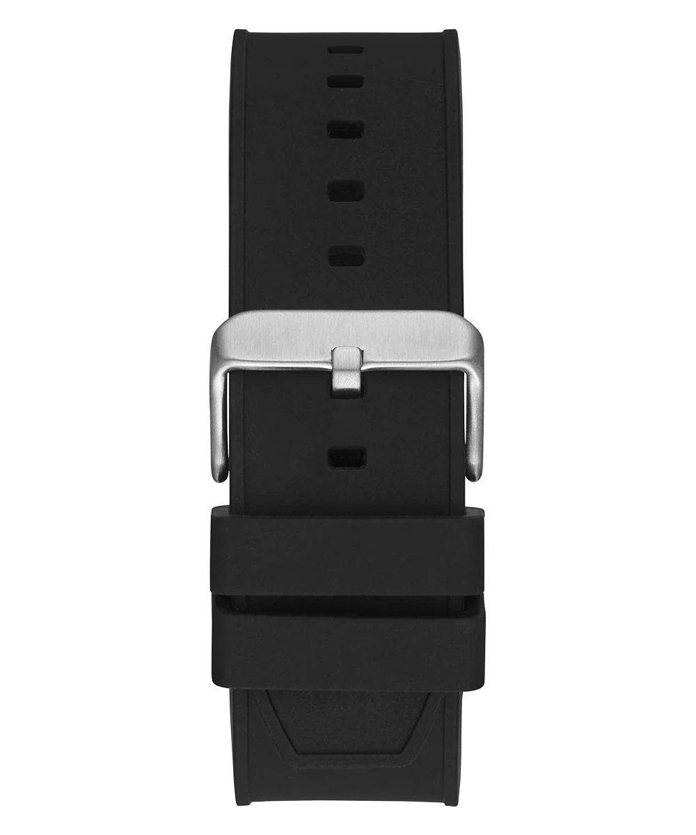 GUESS Mens Black Silver Tone Digital Watch - Image 5