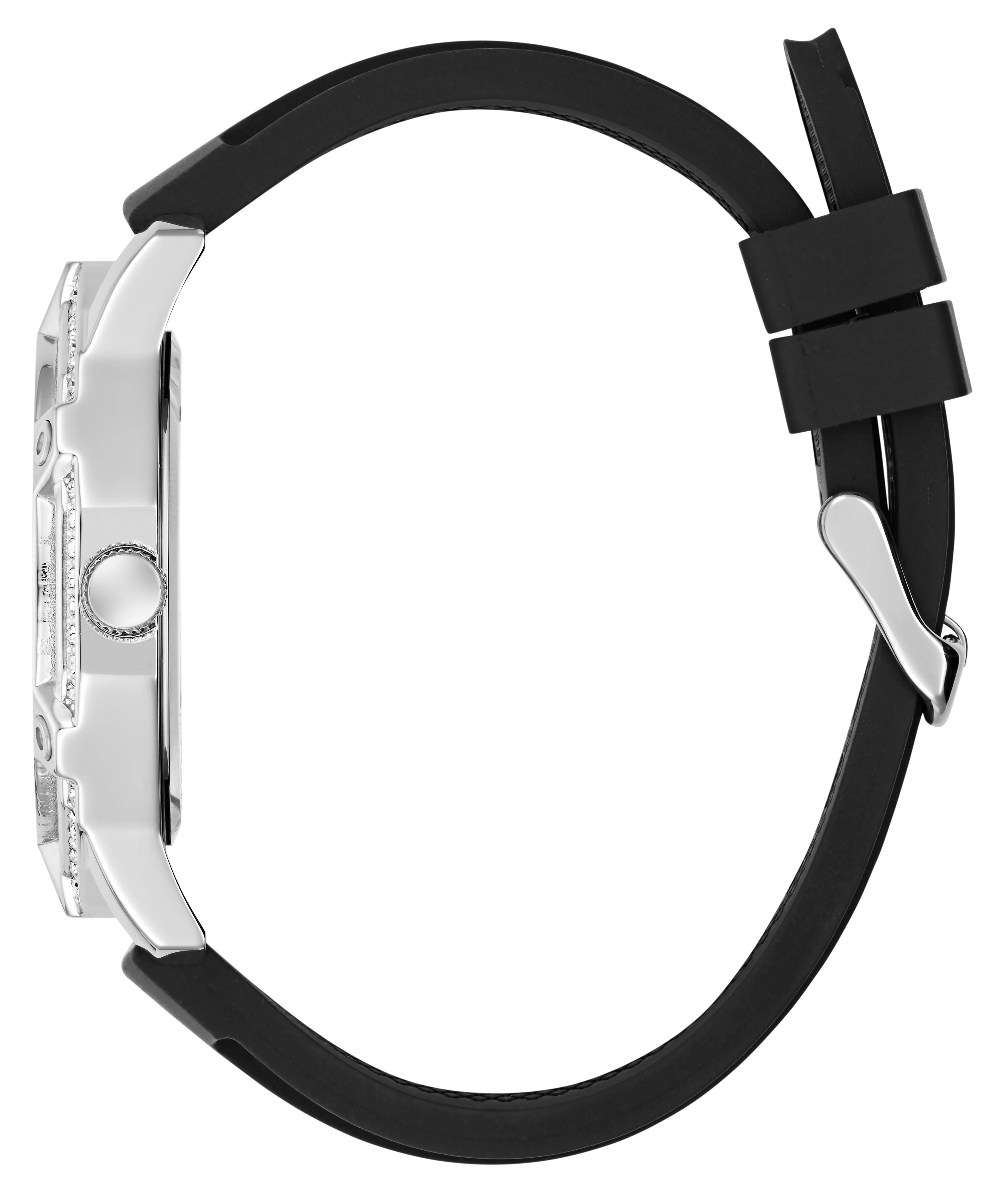 GUESS Mens Black Silver Tone Multi-function Watch - Image 5