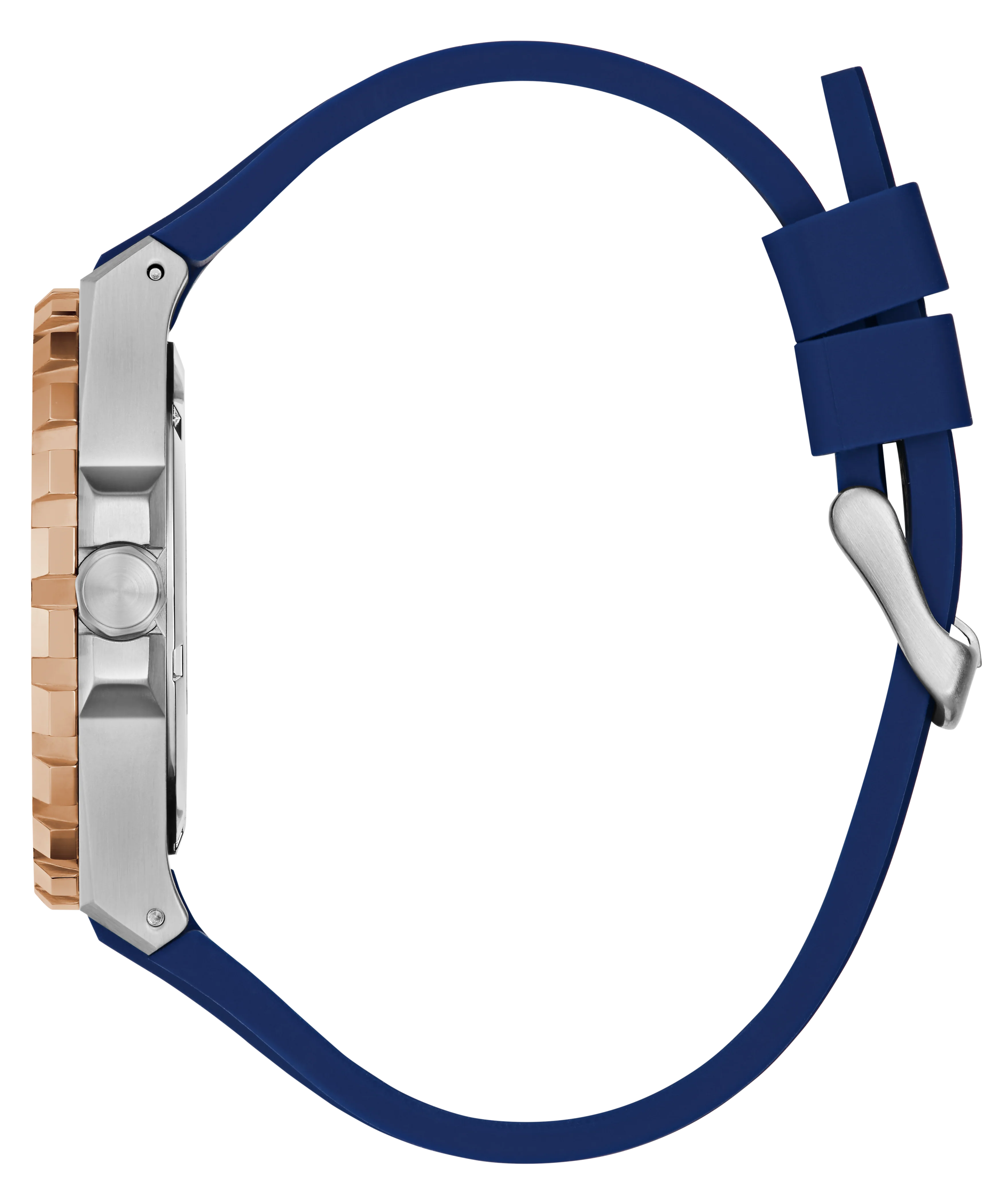 GUESS Mens Blue 2-Tone Analog Watch - Image 7