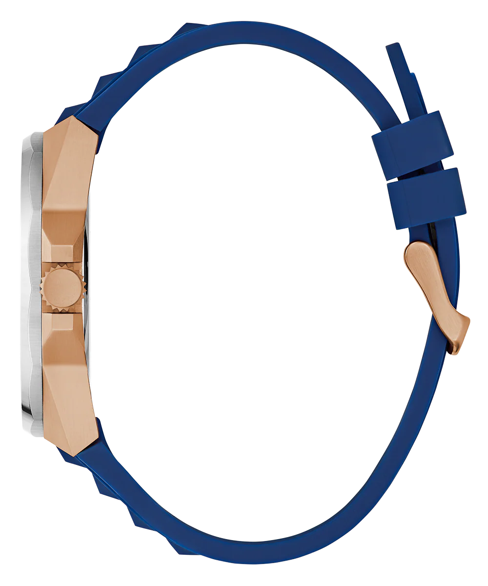 GUESS Mens Blue 2-Tone Multi-function Watch - Image 8
