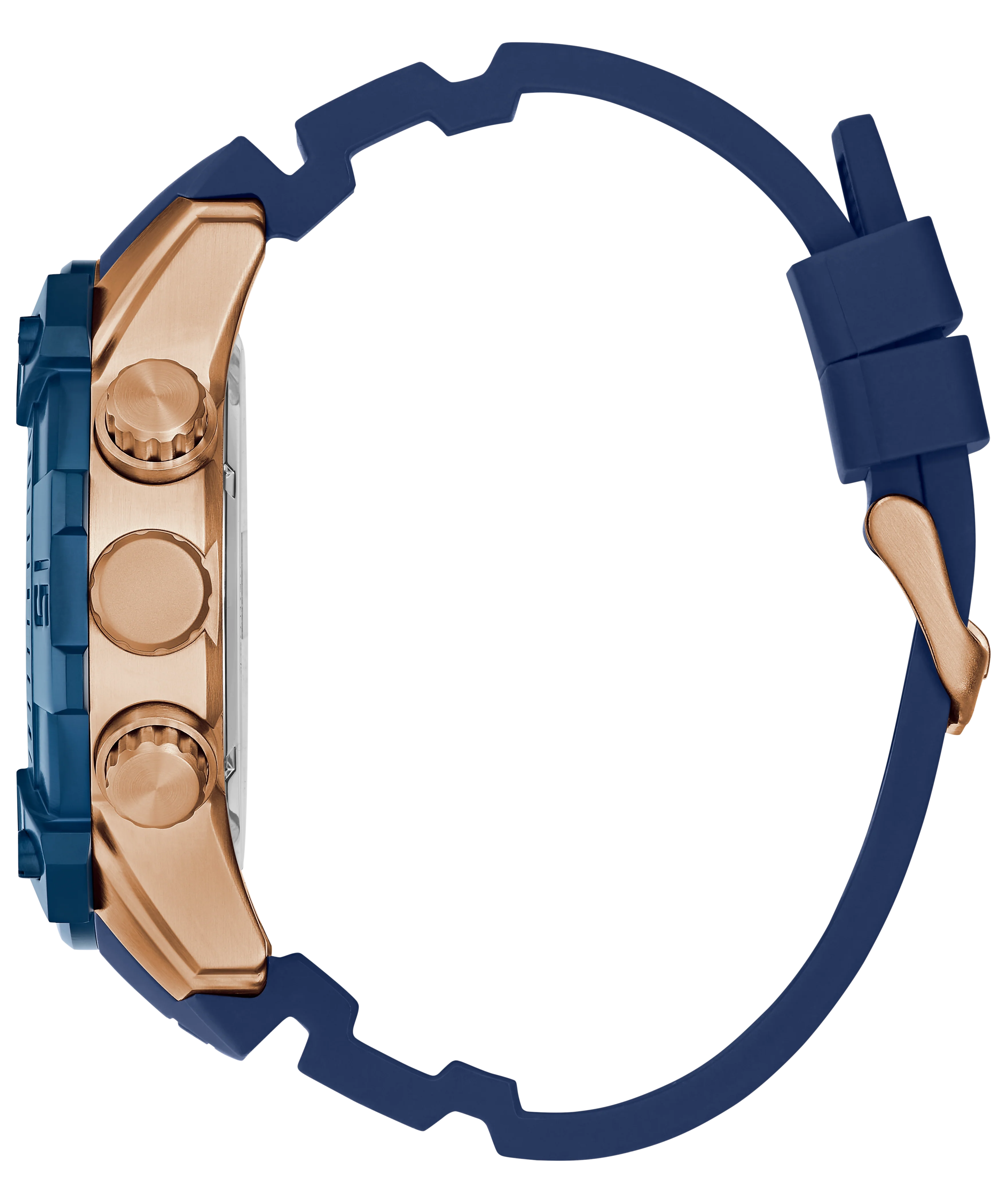GUESS Mens Blue 2-Tone Multi-function Watch - Image 8