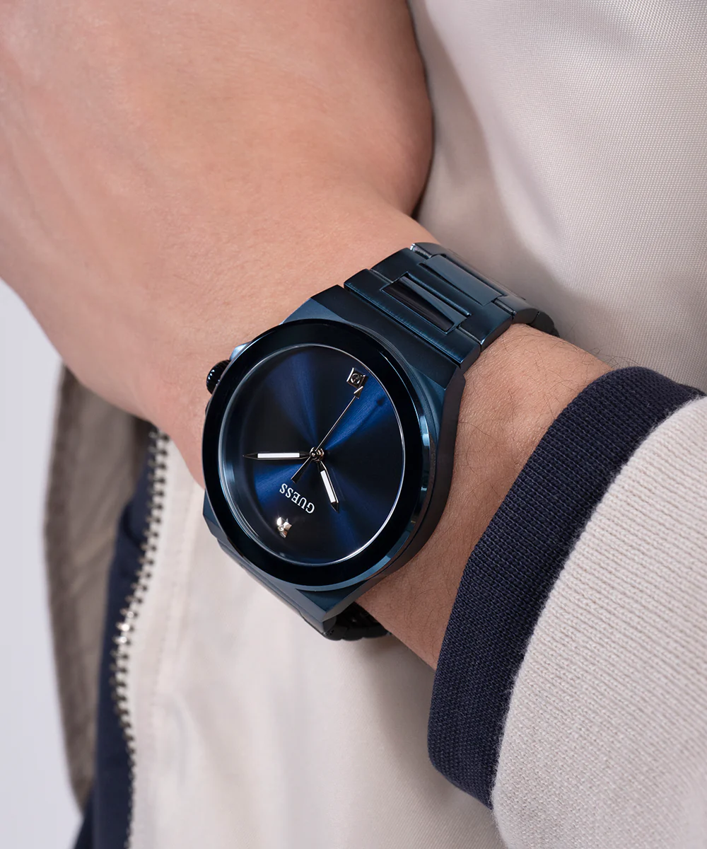 GUESS Mens Blue Analog Watch - Image 3