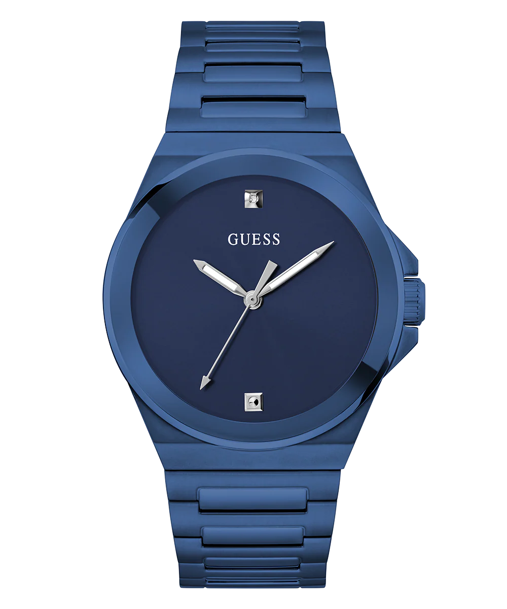 GUESS Mens Blue Analog Watch - Image 5