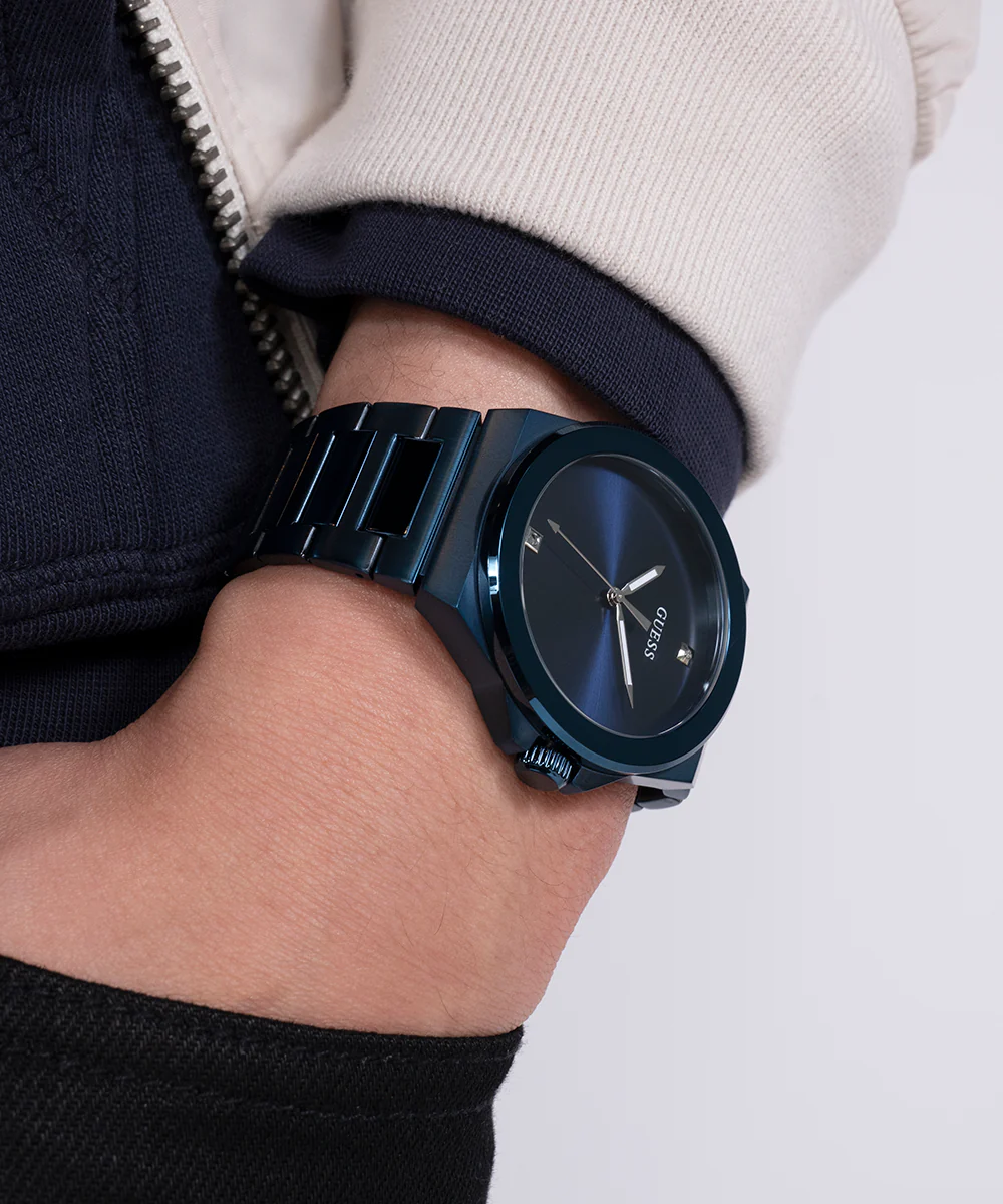 GUESS Mens Blue Analog Watch - Image 6