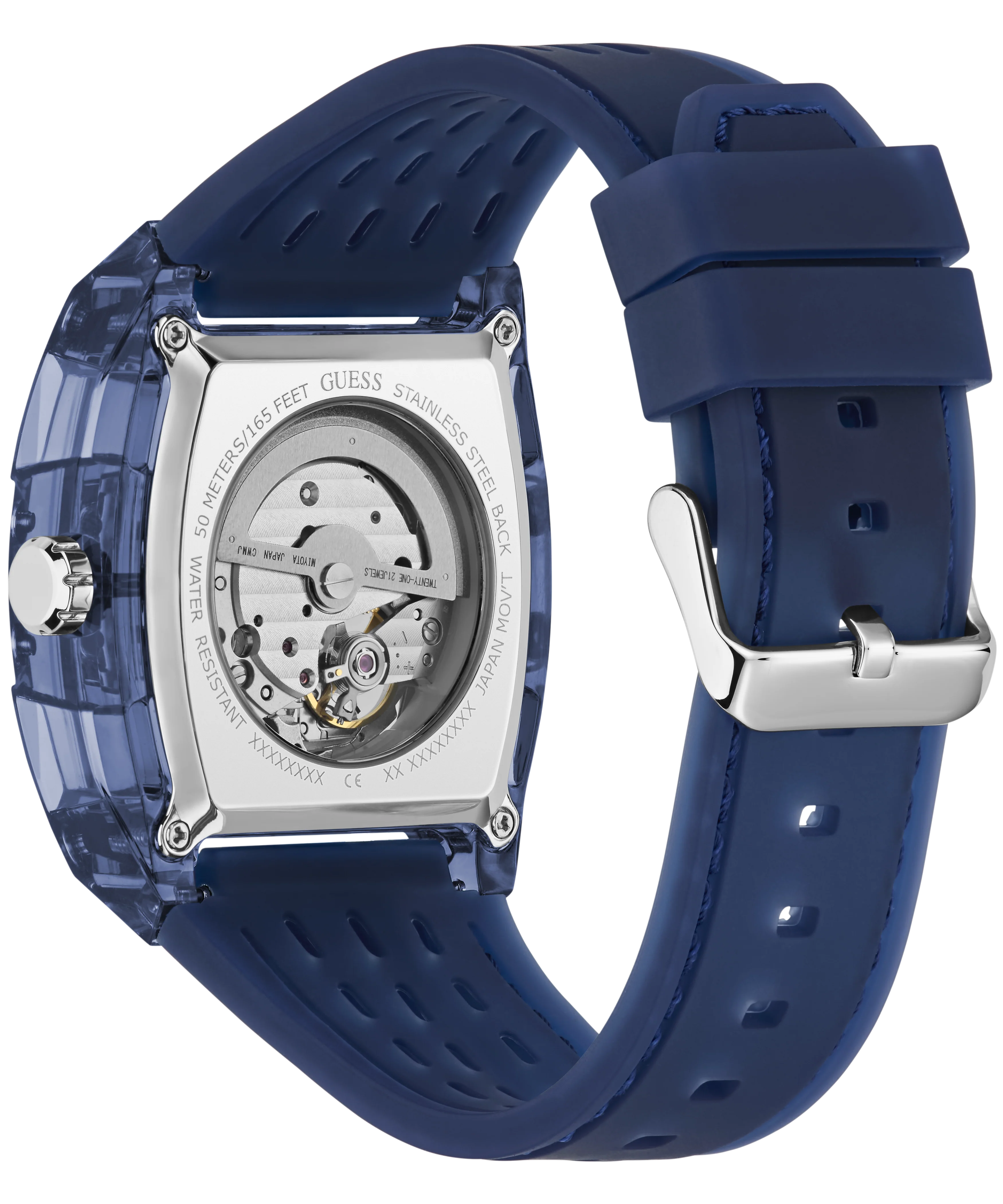 GUESS Mens Blue Analog Watch - Image 7