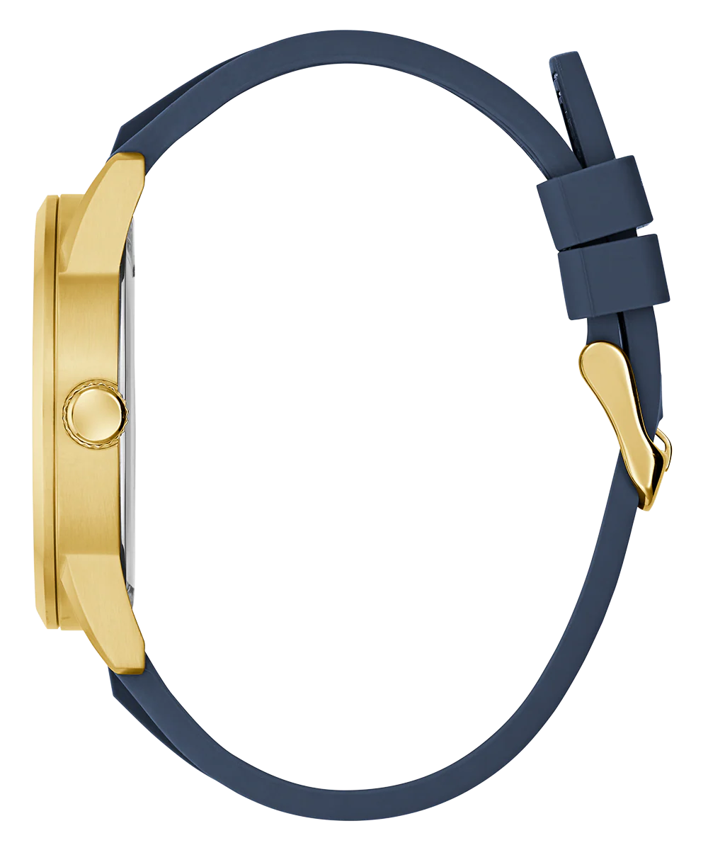 GUESS Mens Blue Gold Tone Multi-function Watch - Image 8