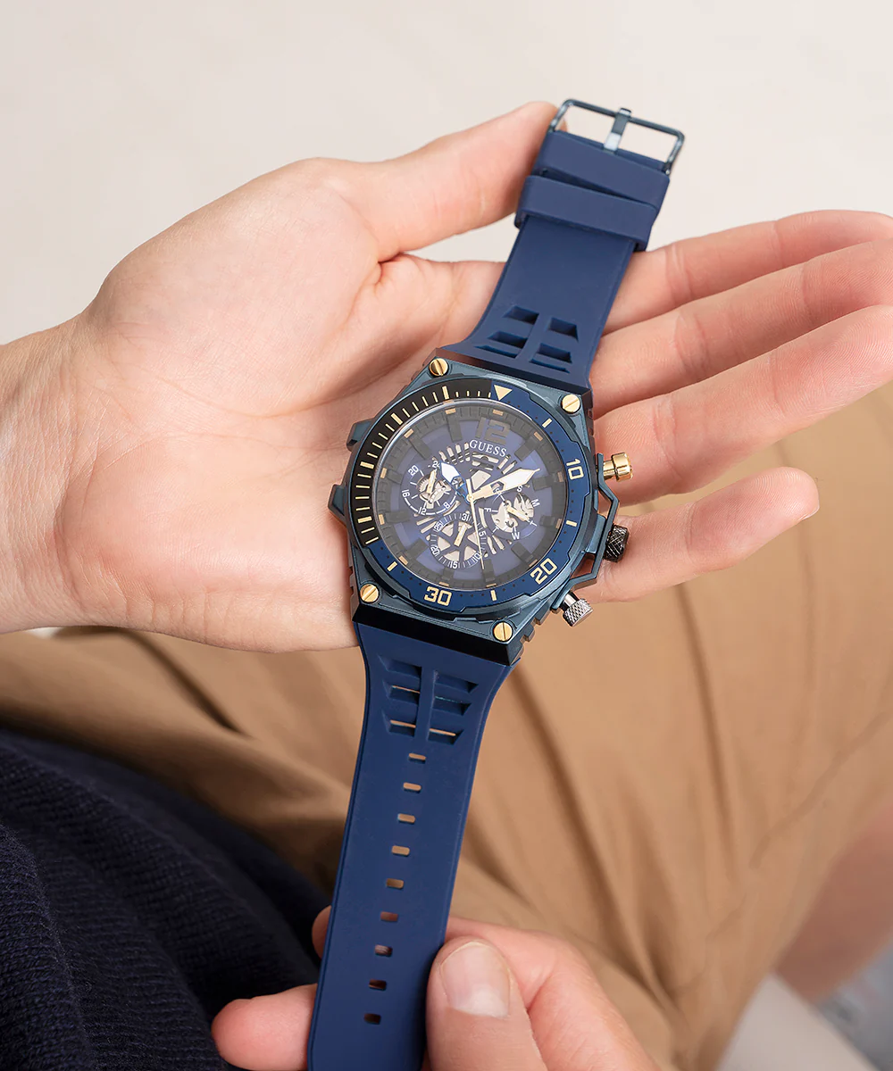 GUESS Mens Blue Multi-function Watch - Image 4