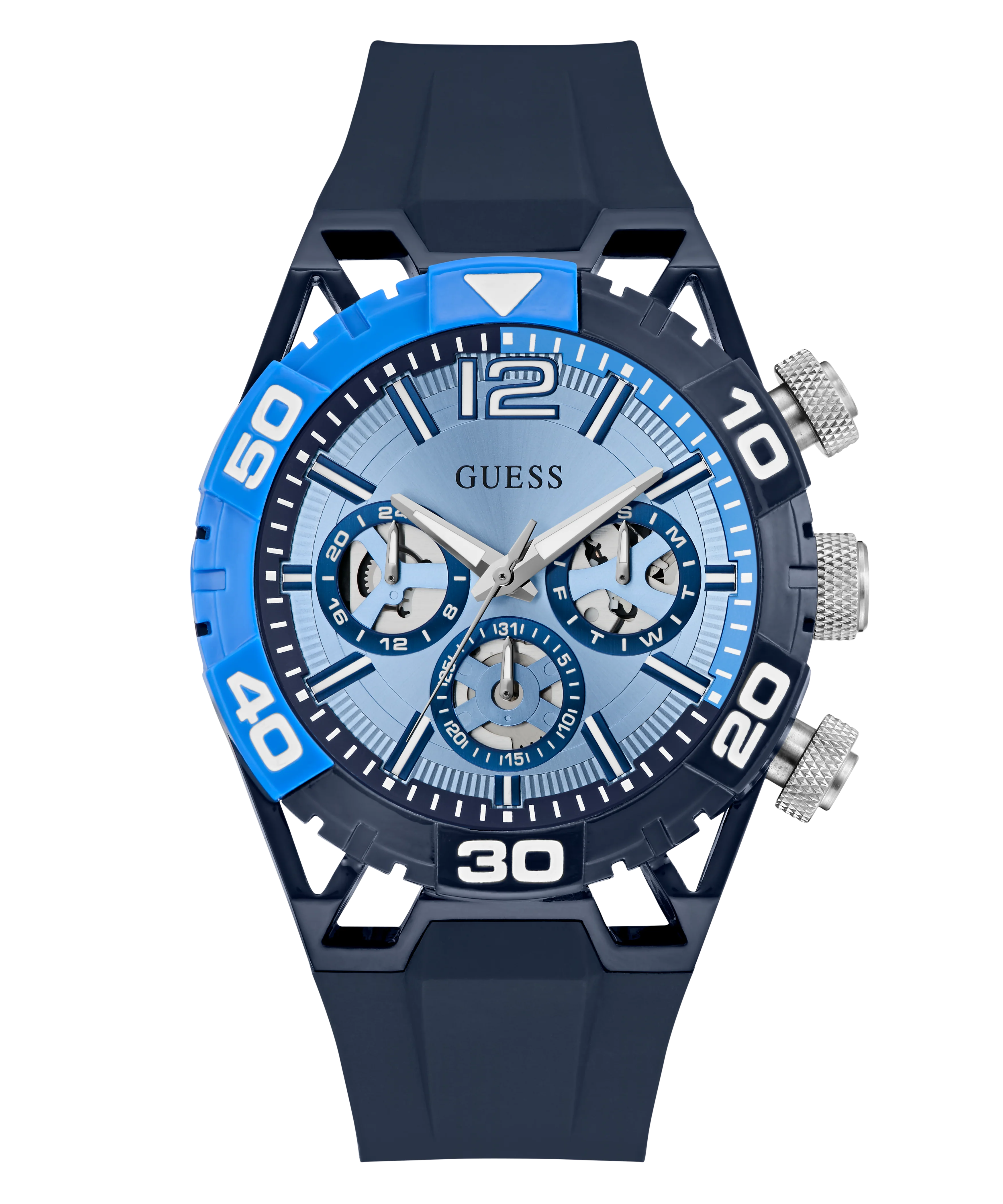 GUESS Mens Blue Multi-function Watch - Image 3