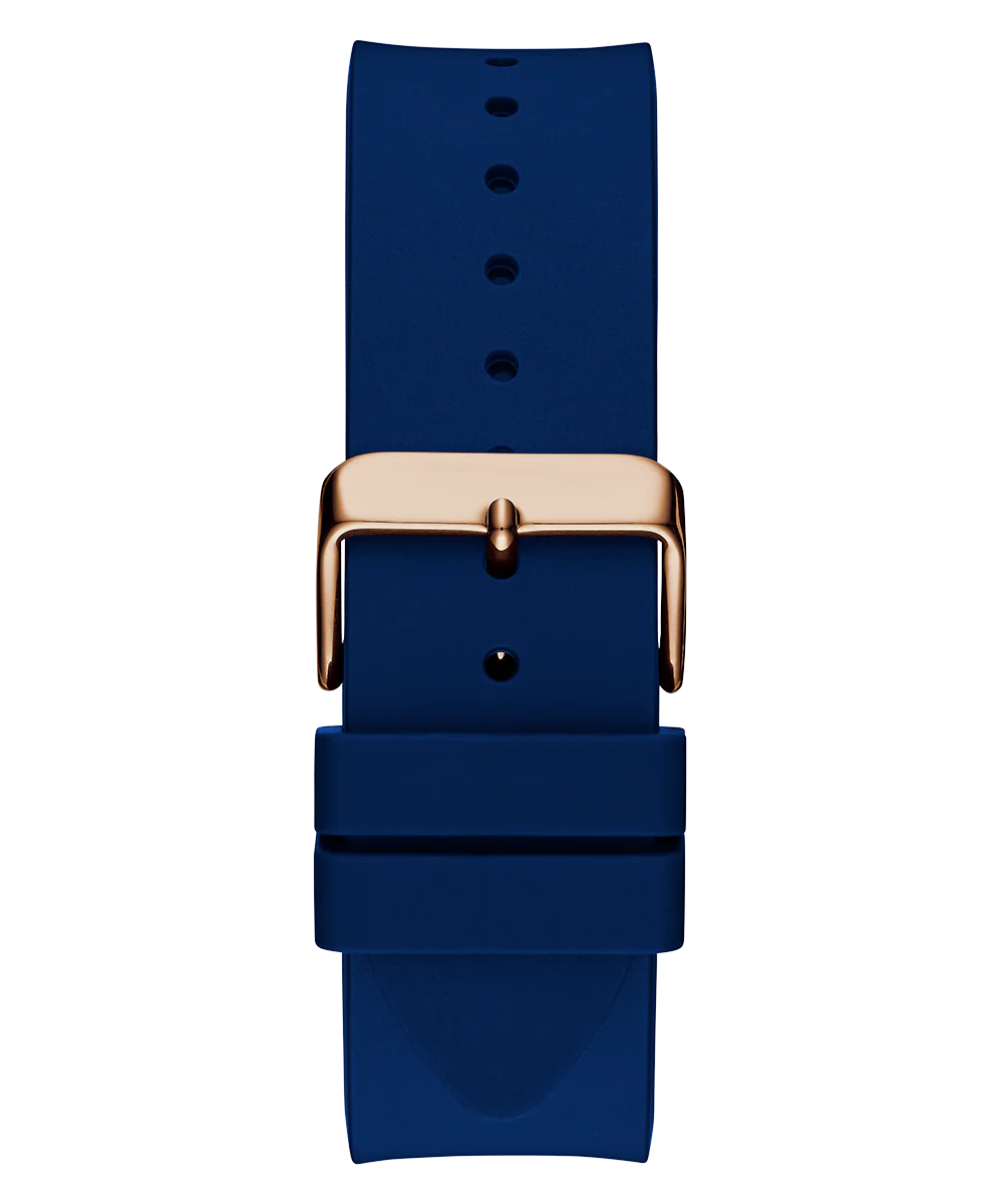 GUESS Mens Blue Rose Gold Tone Analog Watch - Image 8