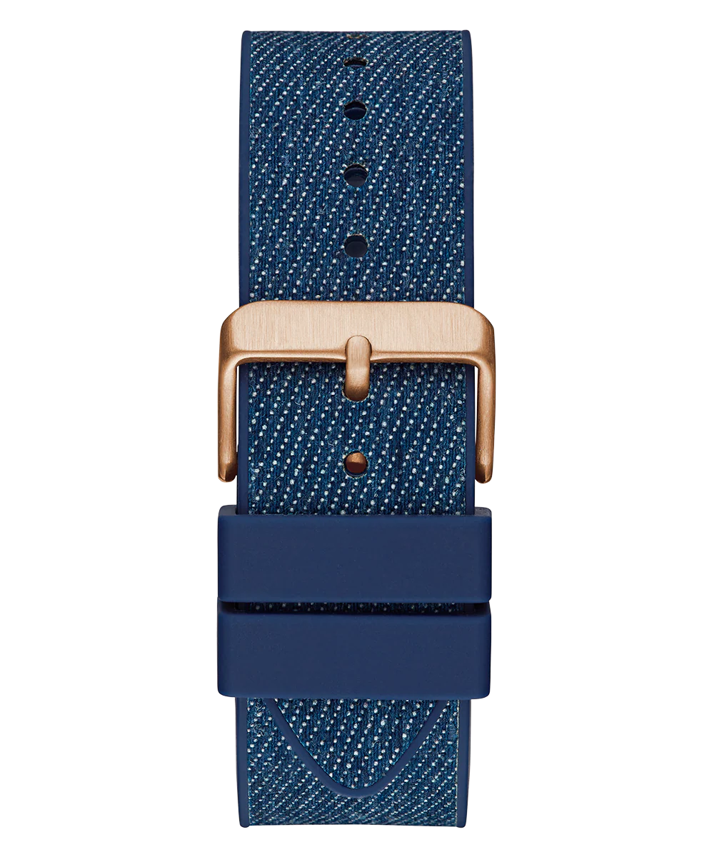 GUESS Mens Blue Rose Gold Tone Multi-function Watch - Image 8