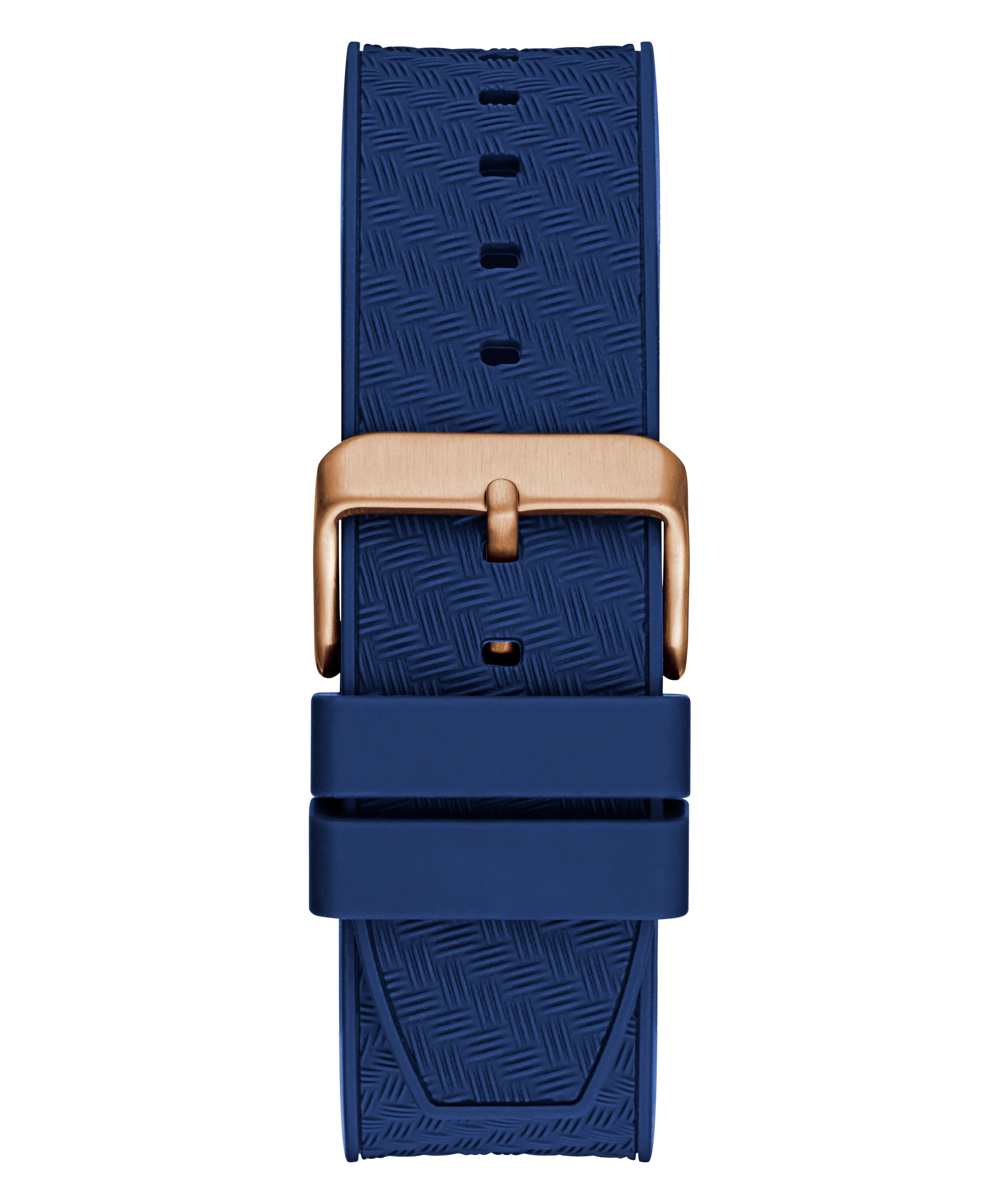 GUESS Mens Blue Rose Gold Tone Multi-function Watch - Image 8