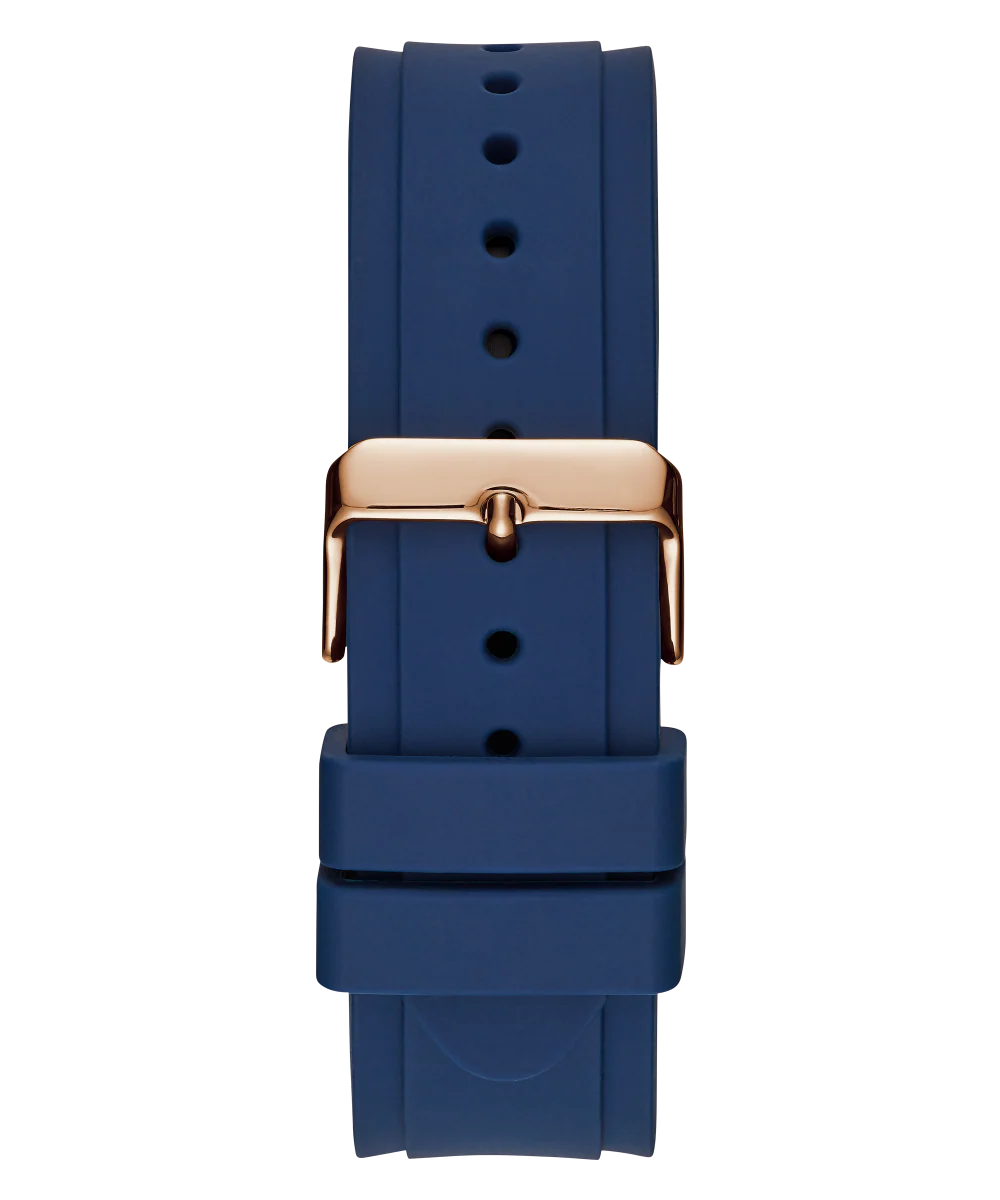 GUESS Mens Blue Rose Gold Tone Multi-function Watch - Image 5
