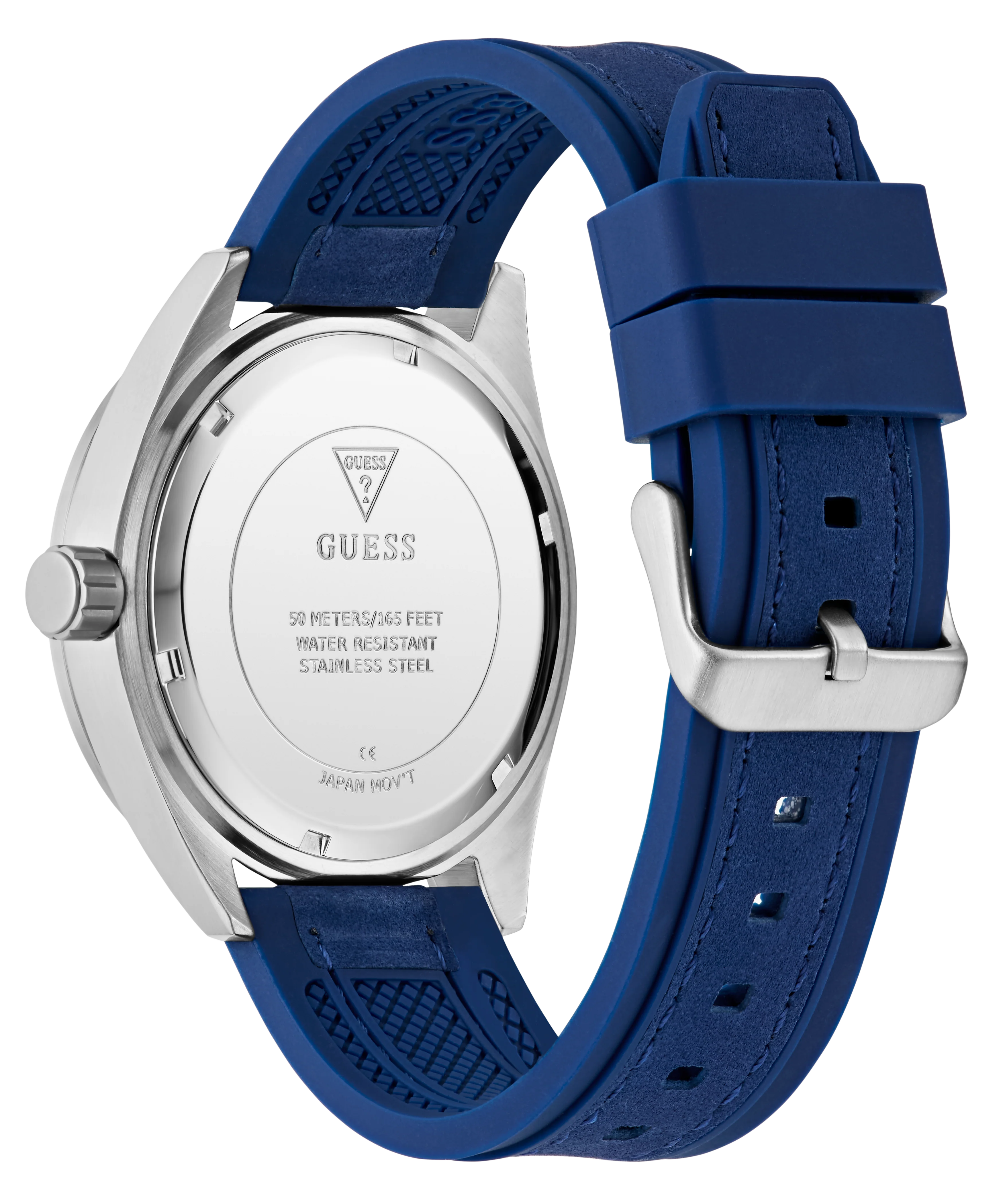 GUESS Mens Blue Silver Tone Multi-function Watch - Image 8
