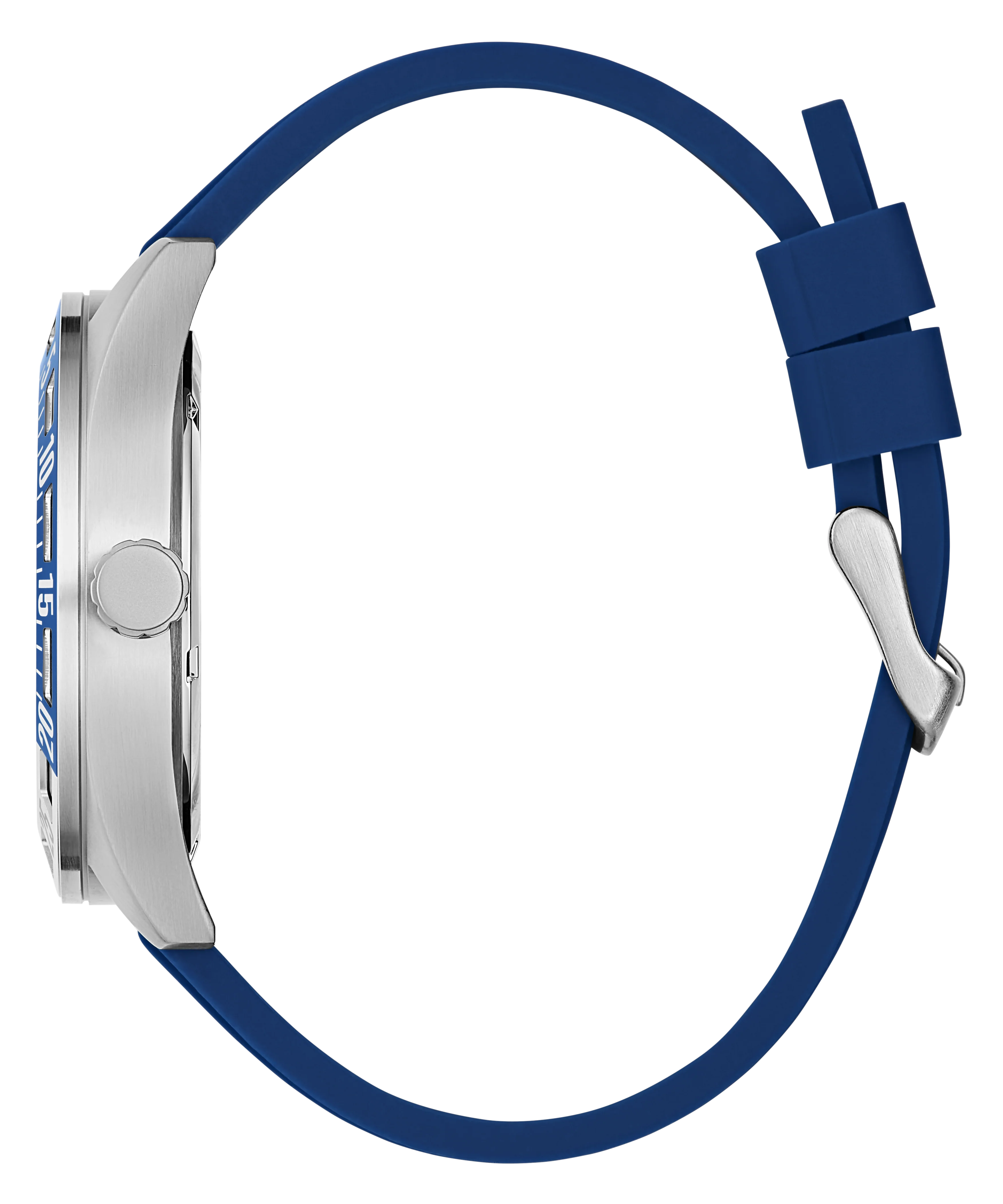 GUESS Mens Blue Silver Tone Multi-function Watch - Image 9